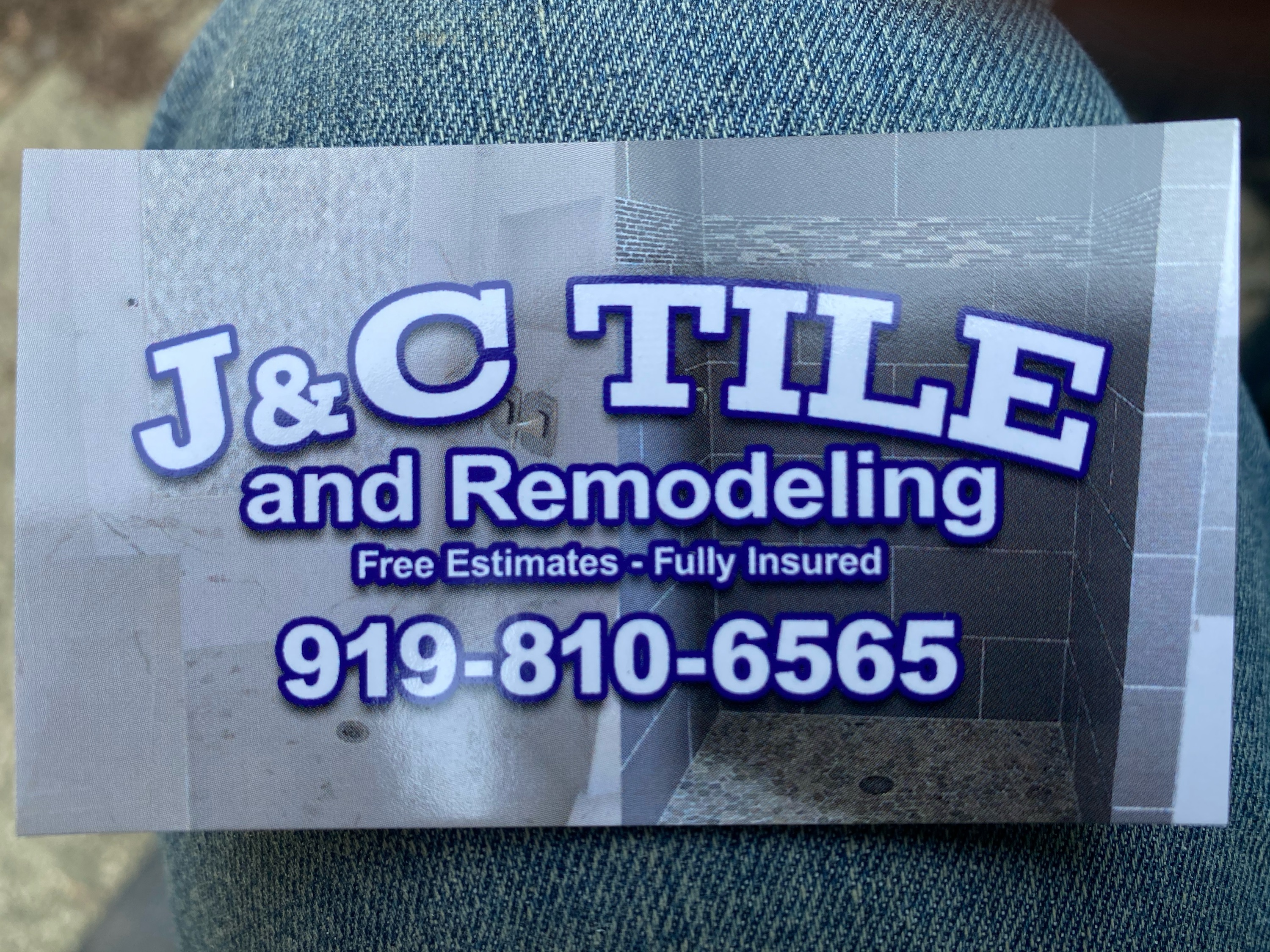 J & C Tile and Remodeling Logo