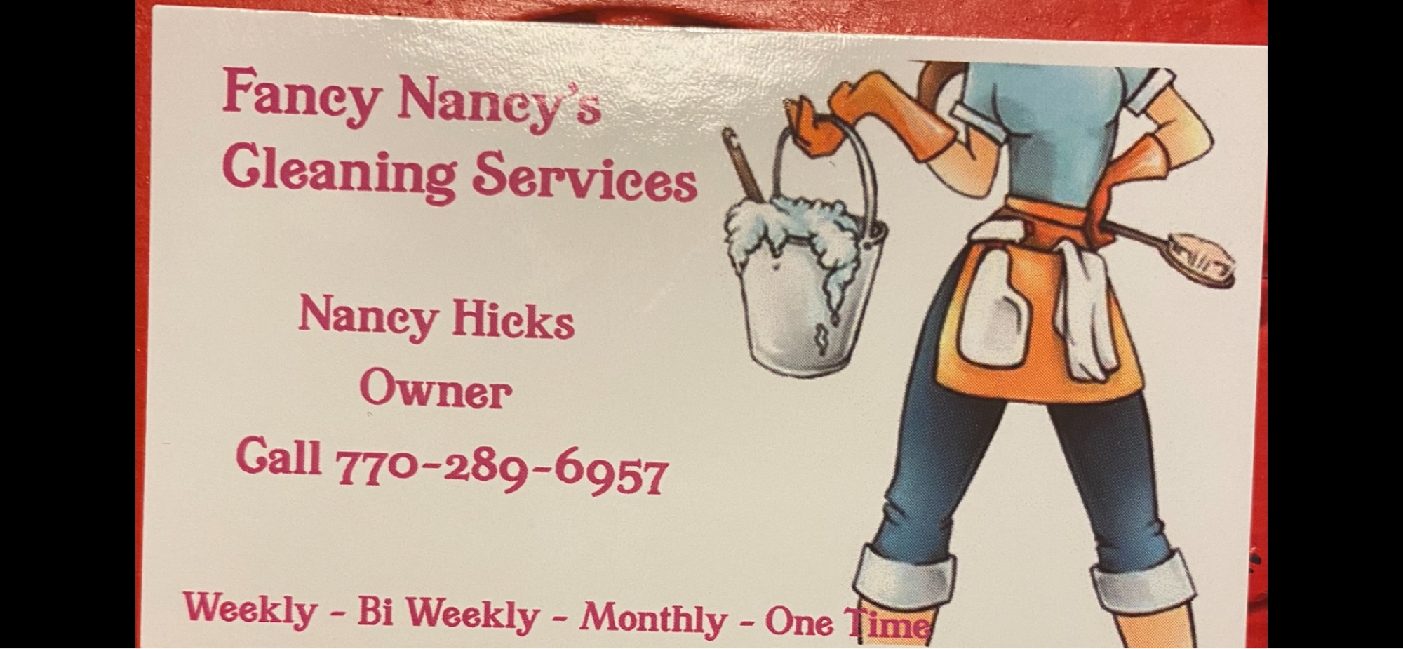 Fancy Nancy's Cleaning Services Logo