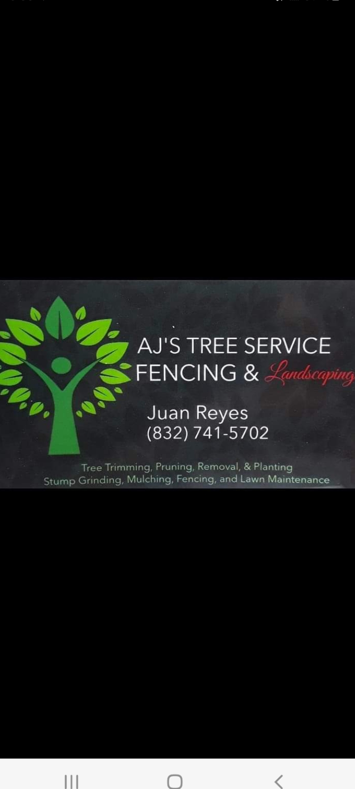 AJ's Tree Service and Fencing Logo