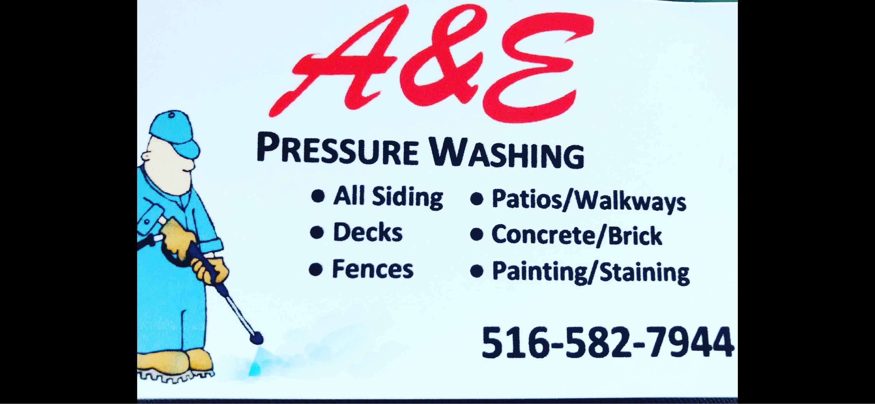 A&E Pressure Washing Logo