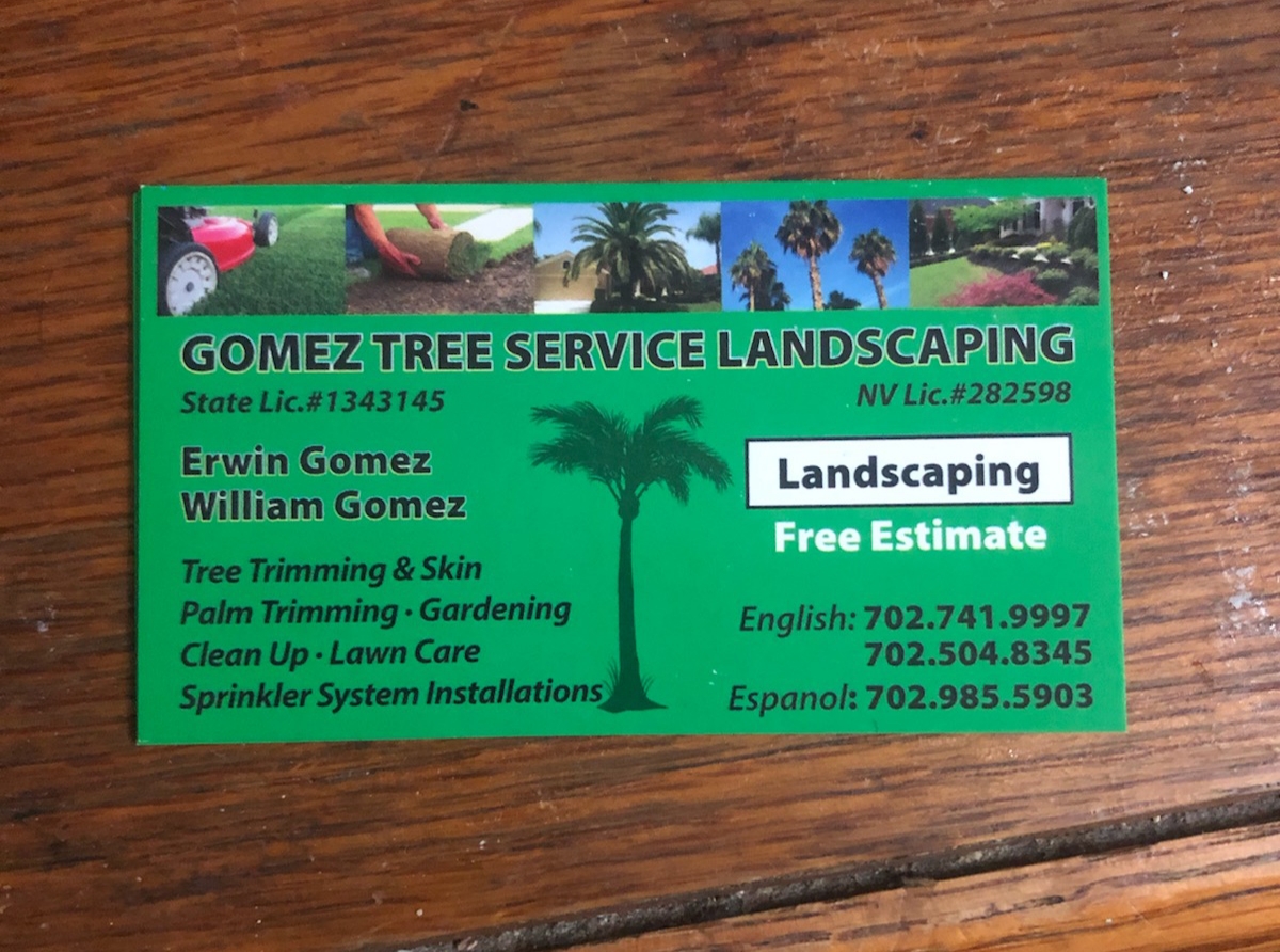 Gomez Tree Service Landscaping Logo