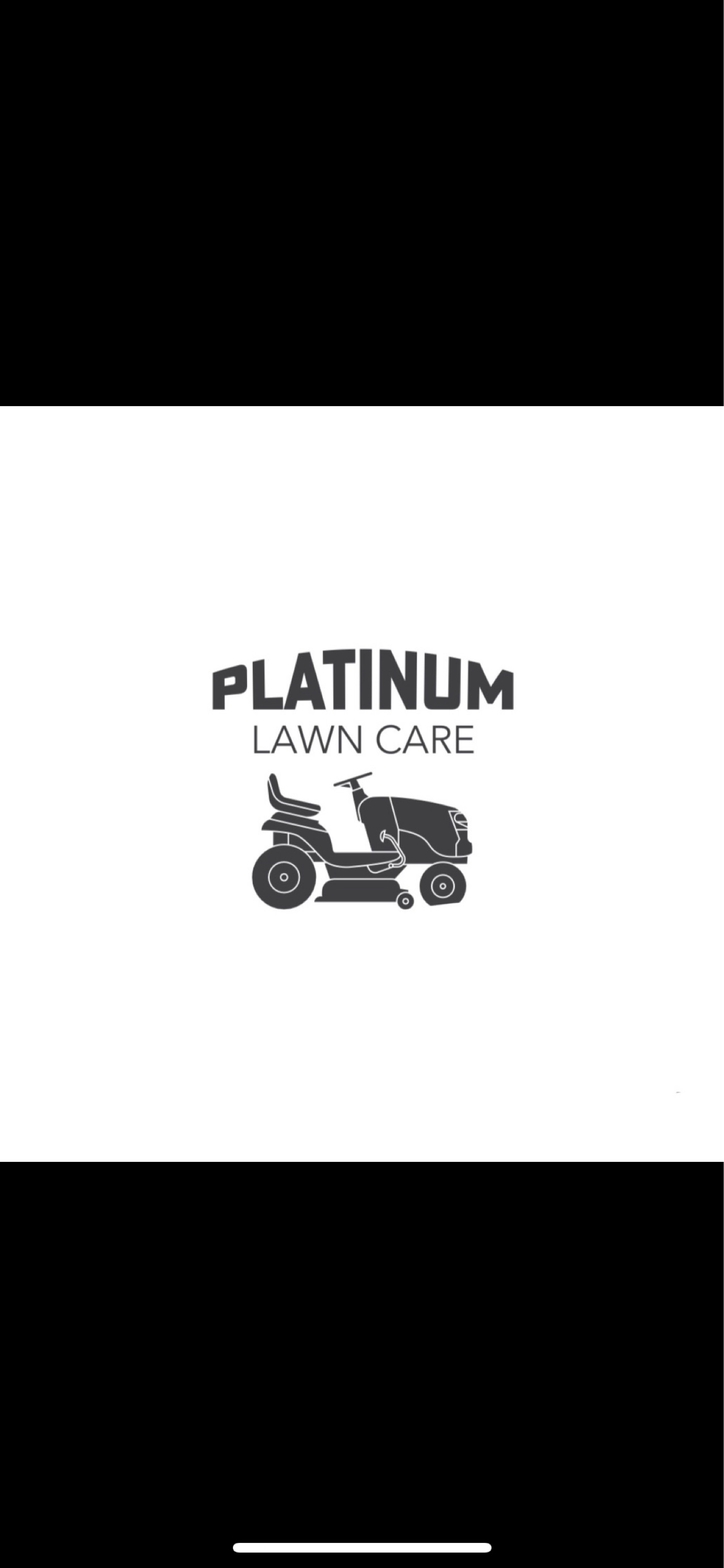 Platinum Lawn Care Logo