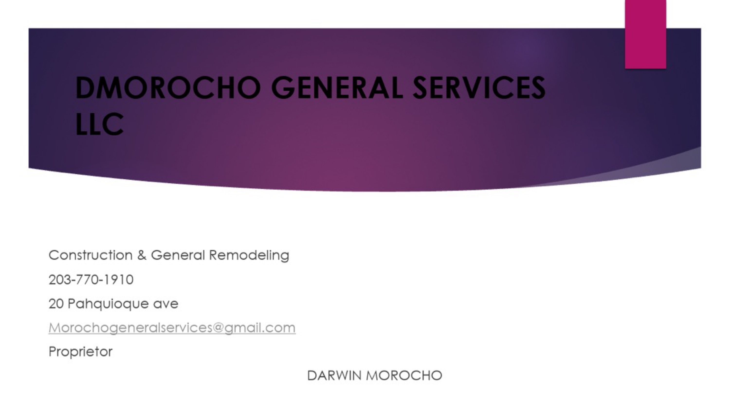 D Morocho General Services Logo