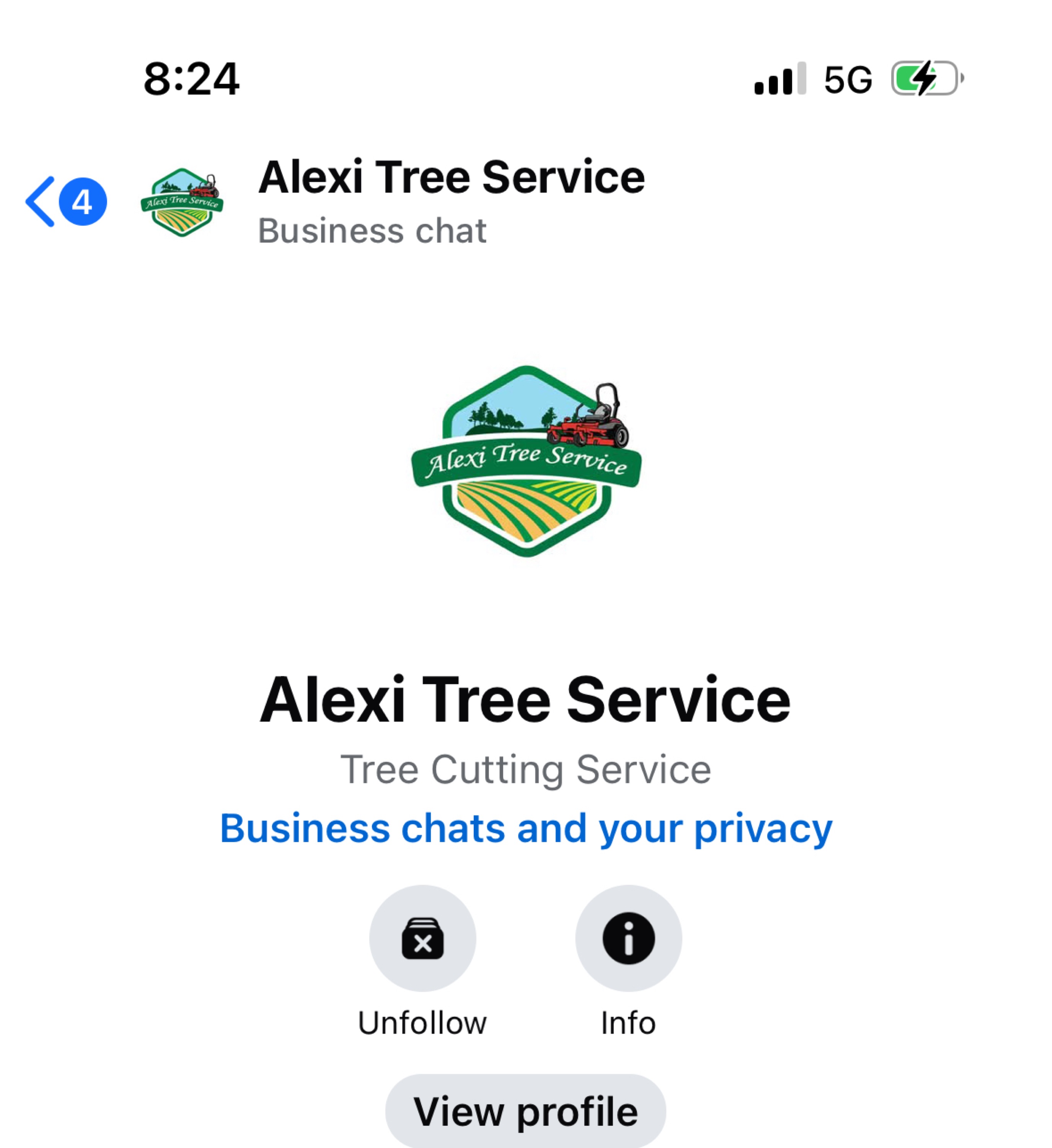 Alexi Tree Service and Construction Logo