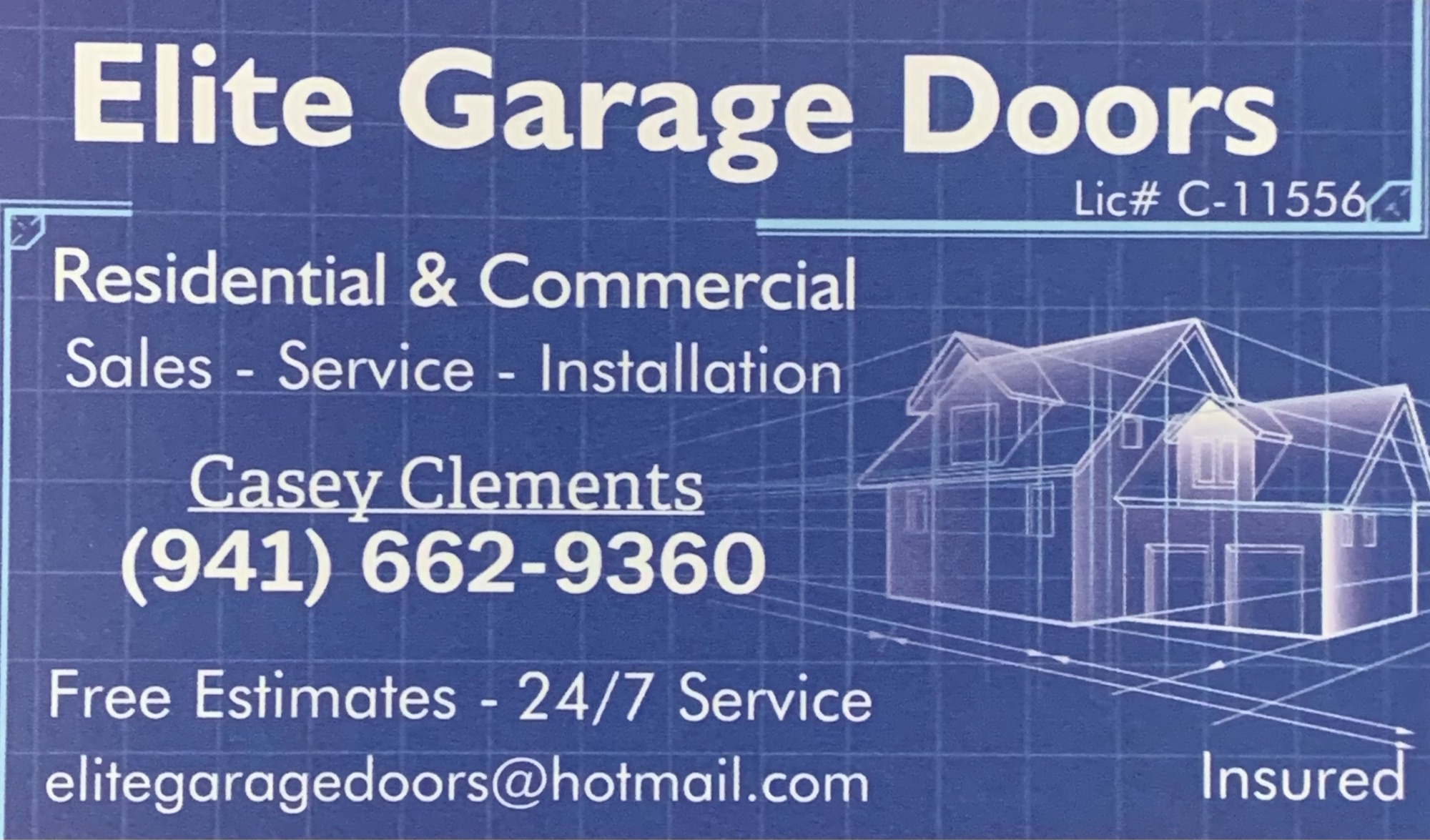 Elite Garage Doors, LLC Logo