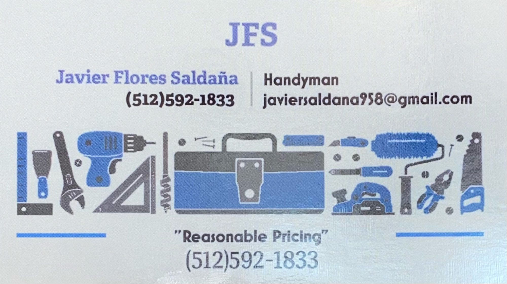 Javier Saldana Handyman Logo
