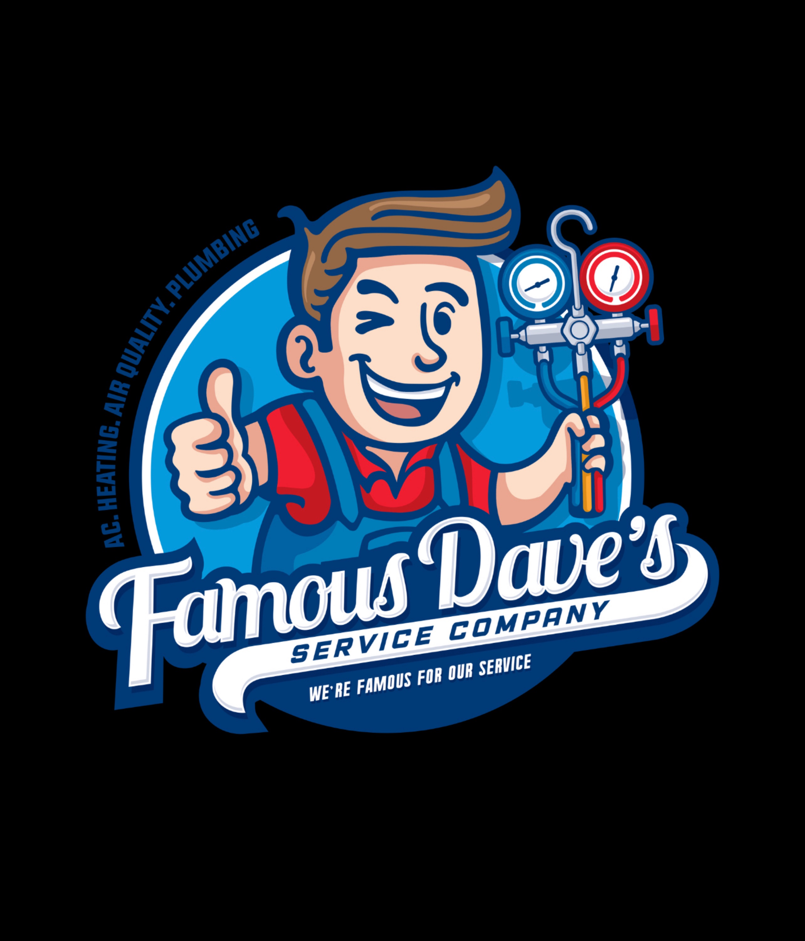 Famous Dave's Service Company Logo