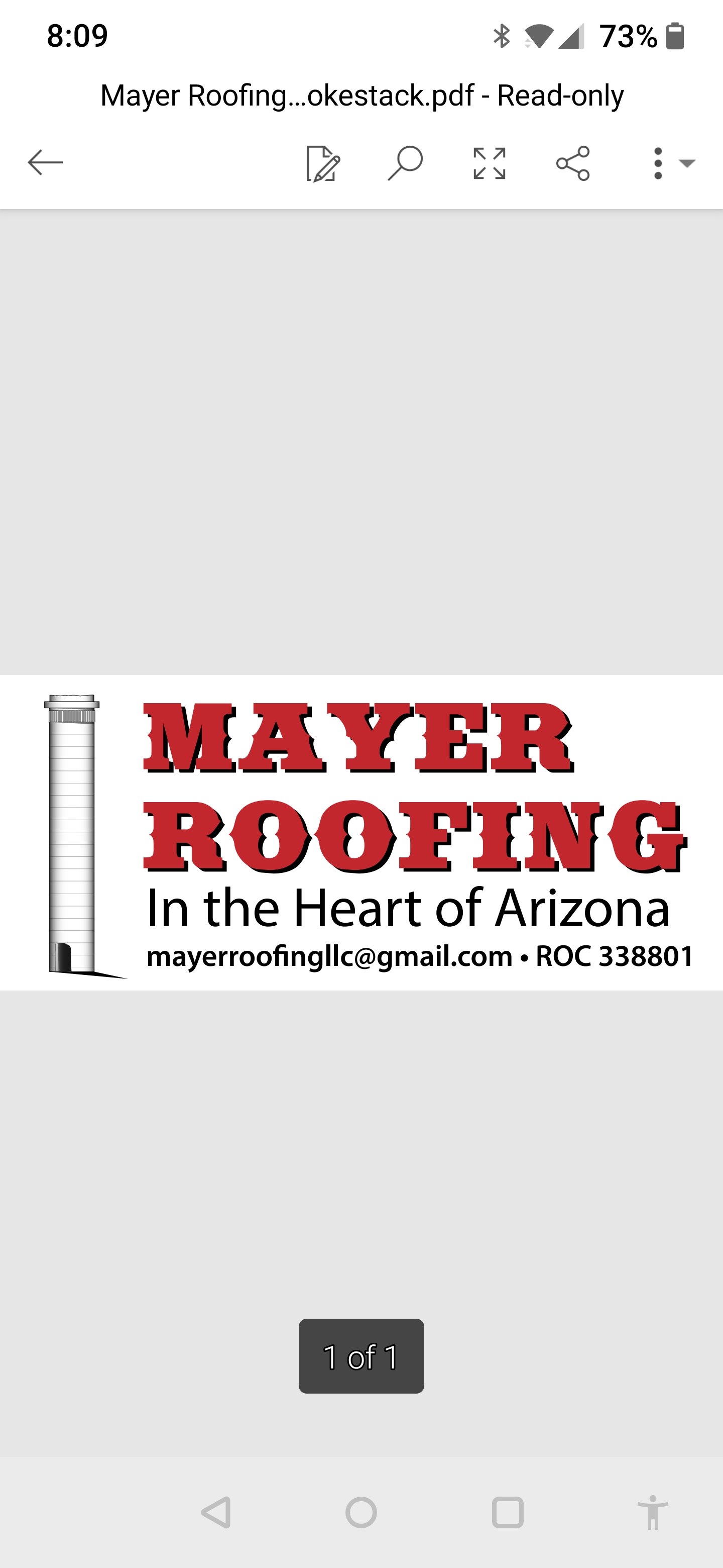 Mayer Roofing, LLC Logo