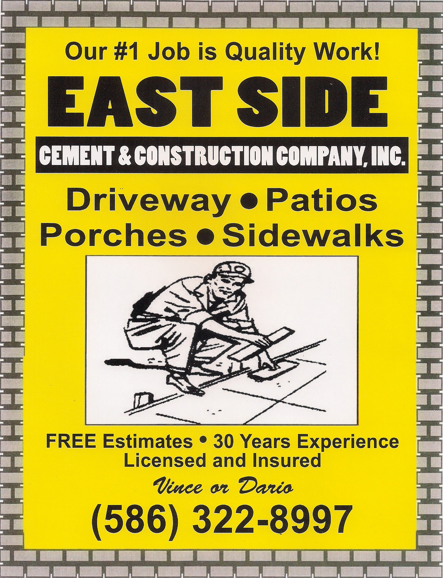 East Side Concrete, Inc. Logo