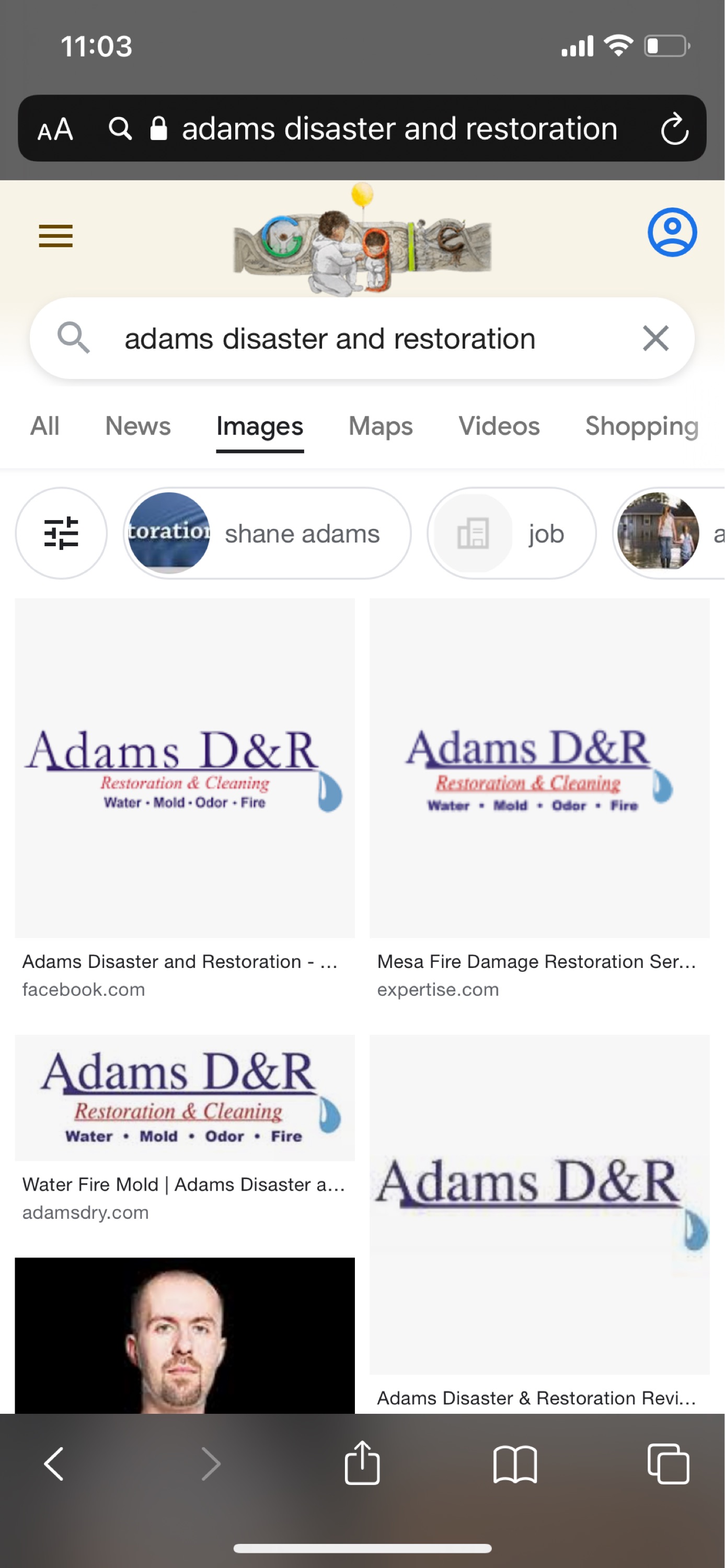 Adams Disaster and Restoration Logo