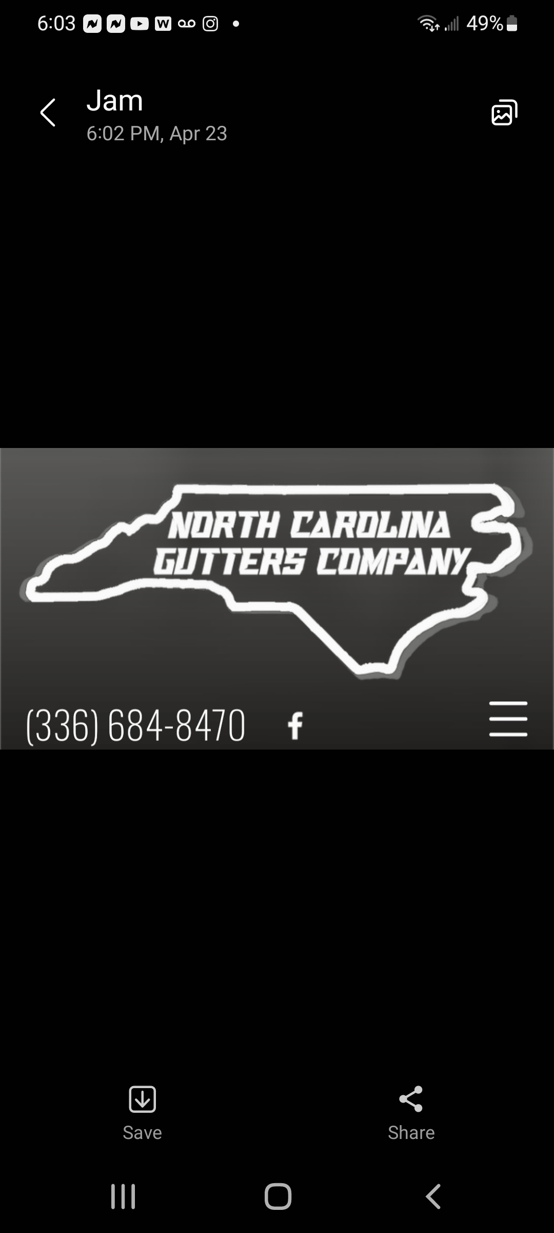 North Carolina Gutters Company Logo
