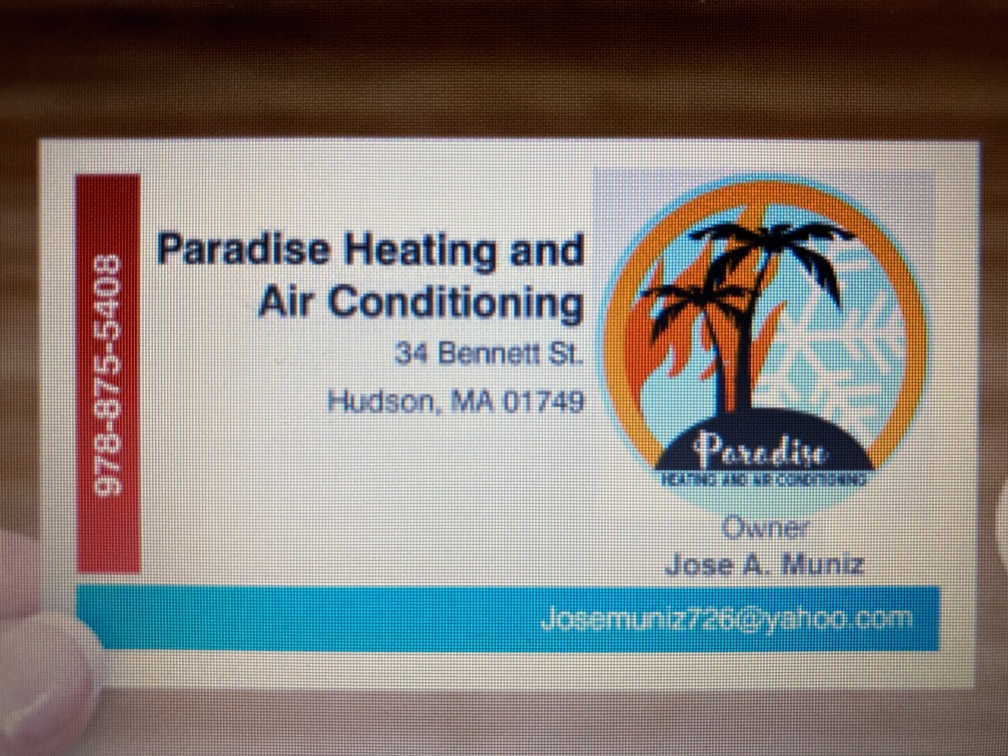 Paradise Heating and Air Conditioner Logo