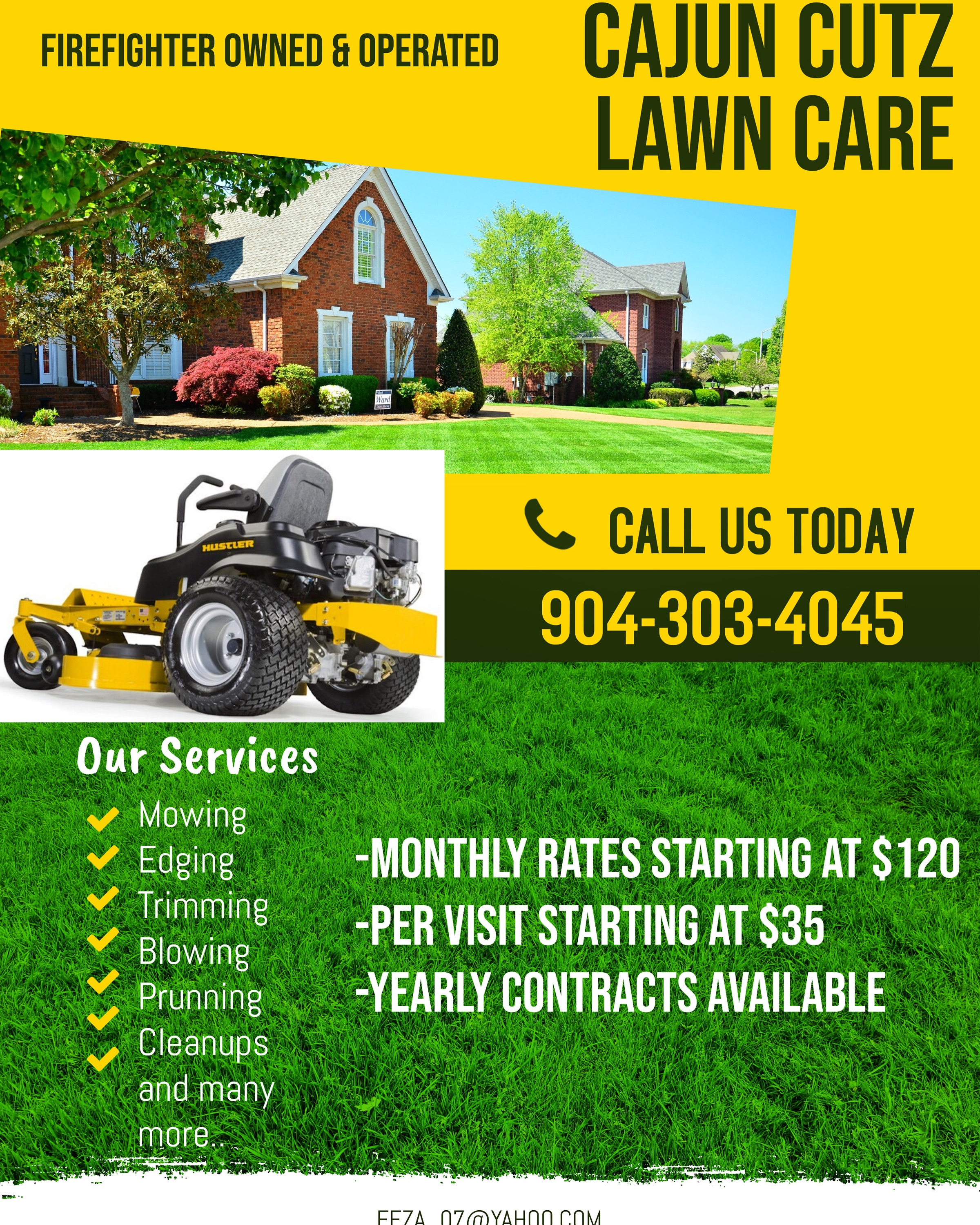 Cajun Cutz Lawn Care Logo