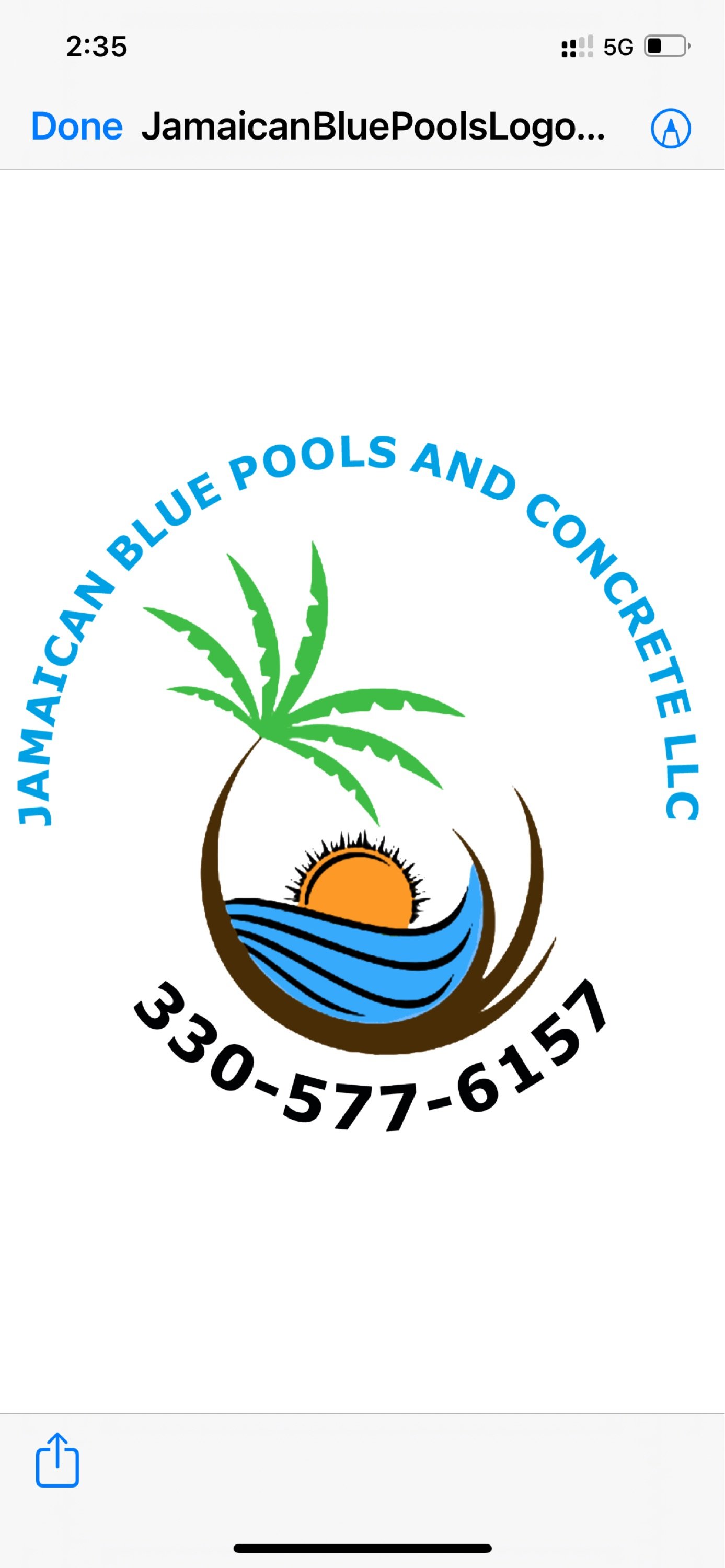 Jamaican Blue Pools Logo