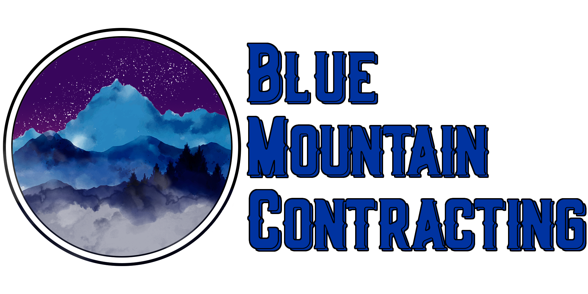 Blue Mountain Contracting Logo