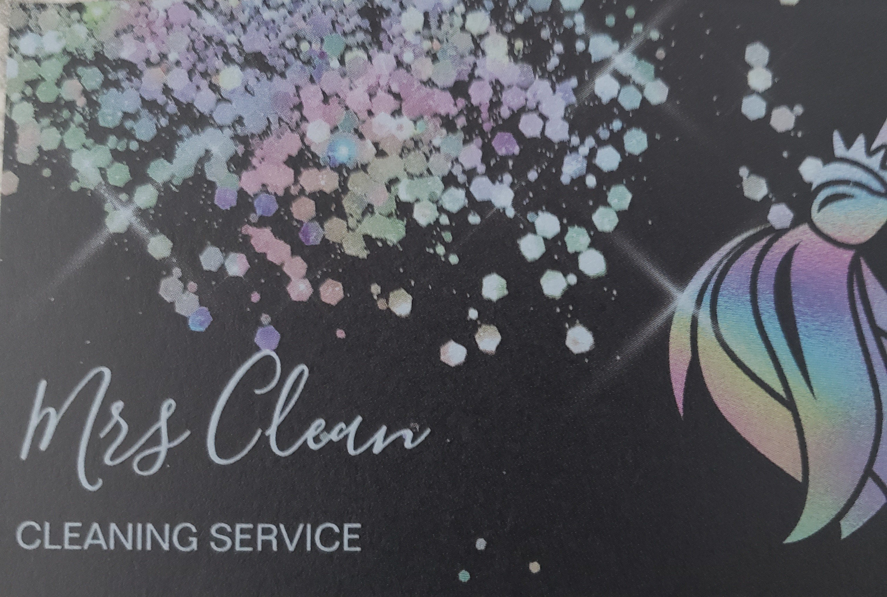 Mrs. Clean Cleaning Service Logo