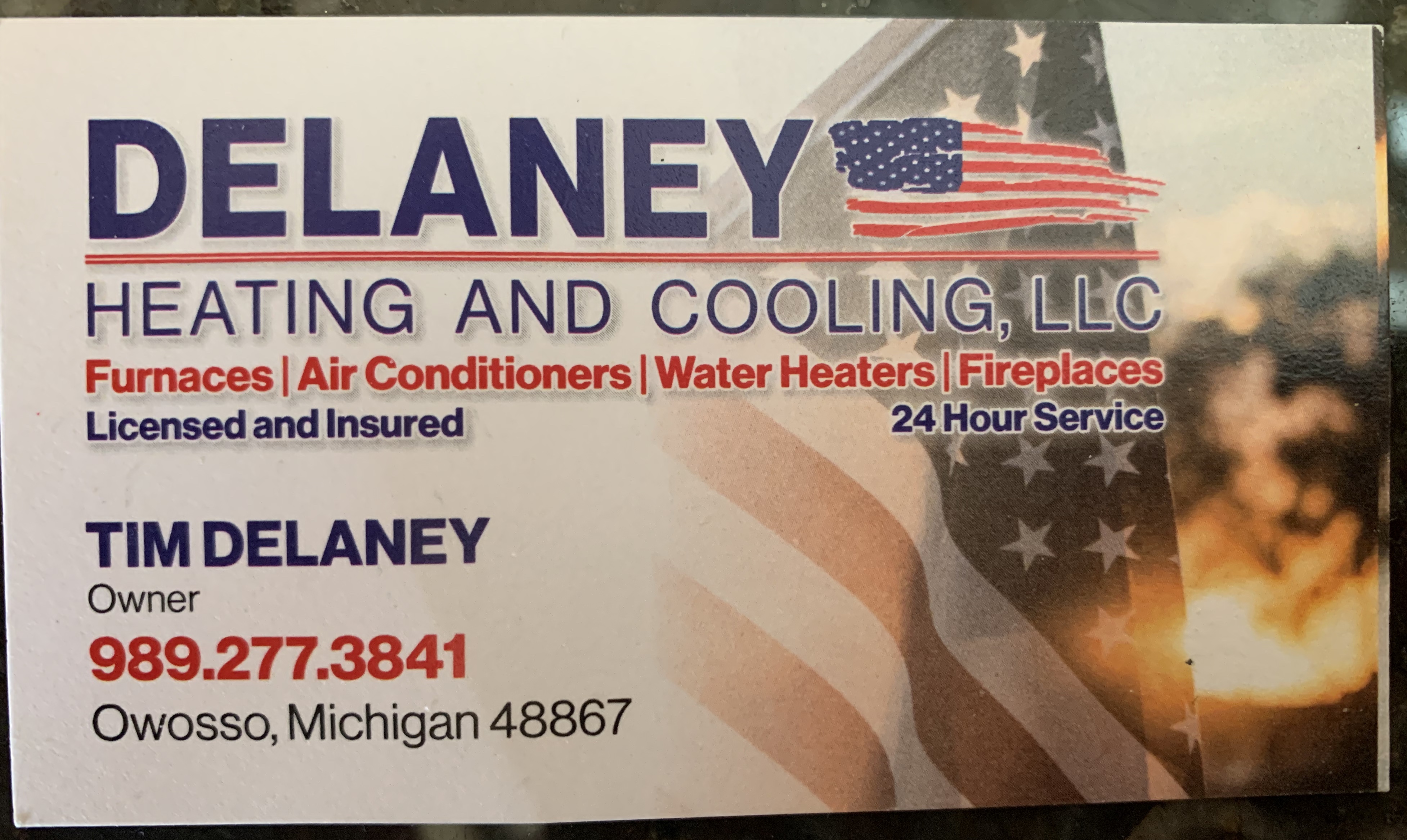 Delaney Heating and Cooling, LLC Logo