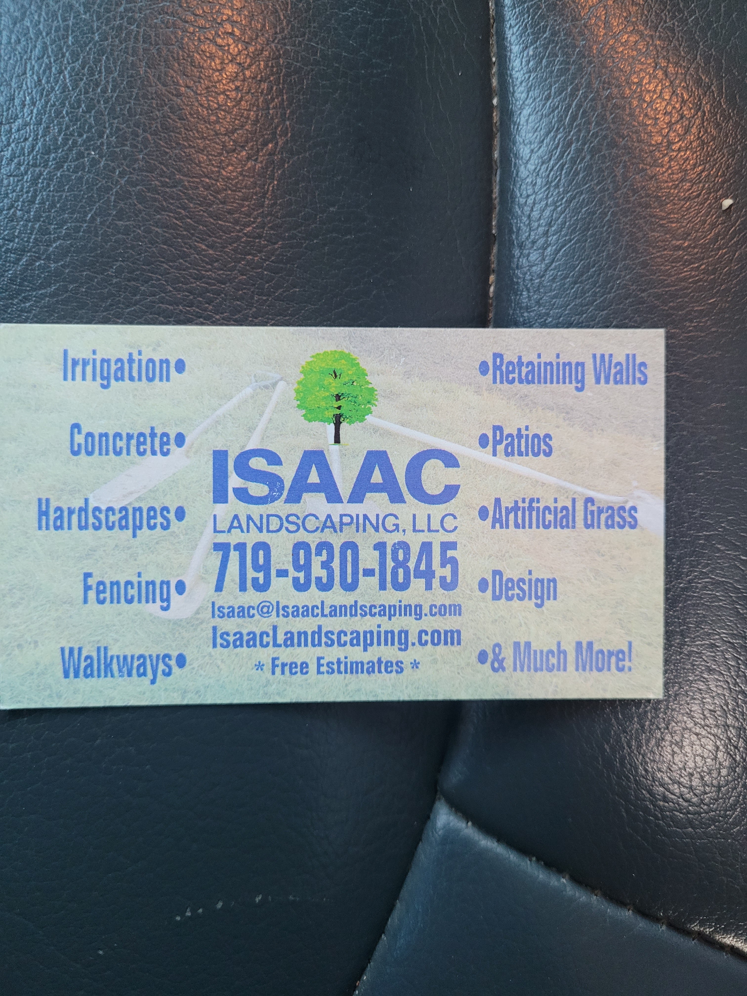 Isaac's Landscaping Logo