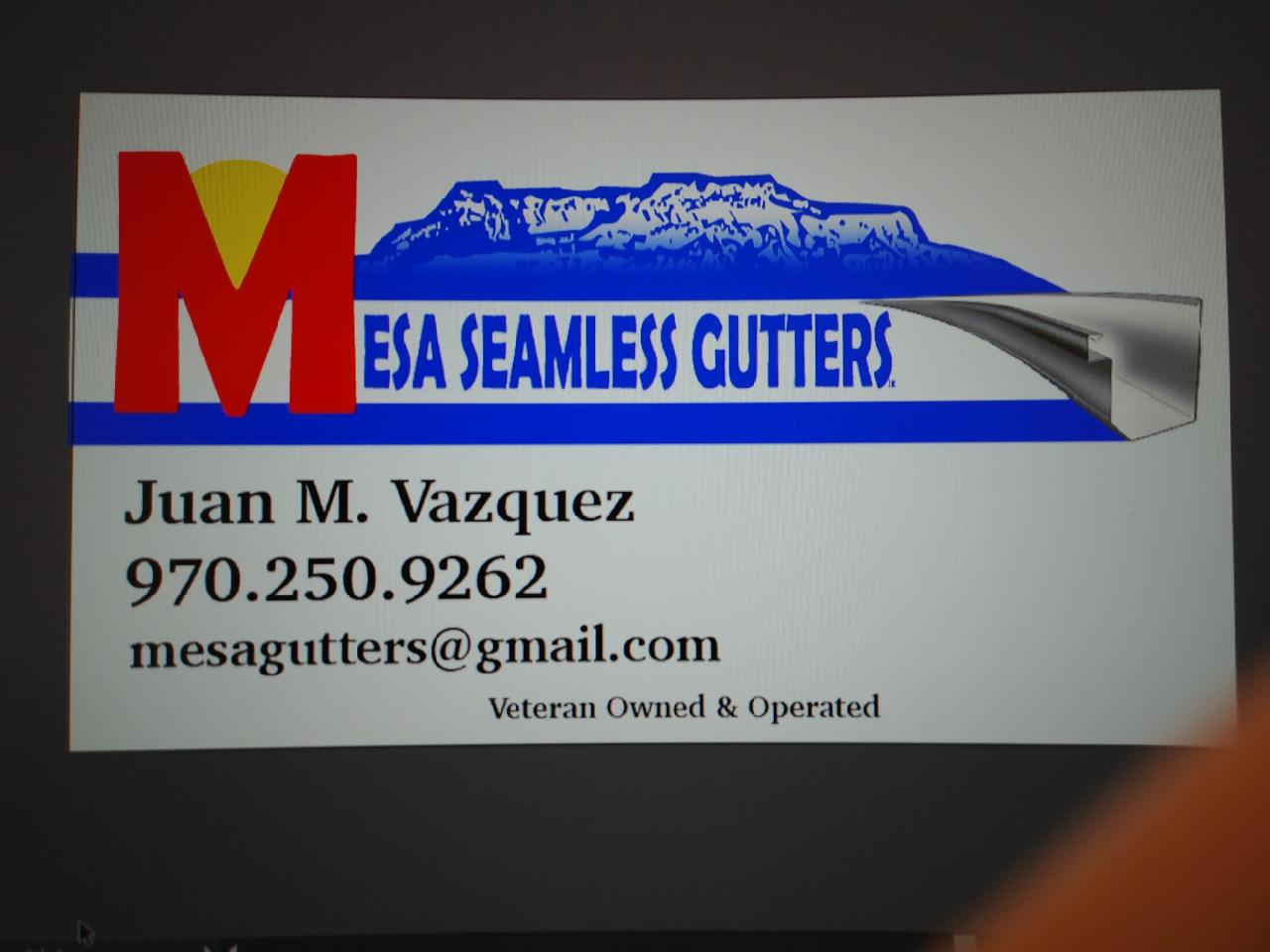 Mesa Seamless Gutters, LLC Logo