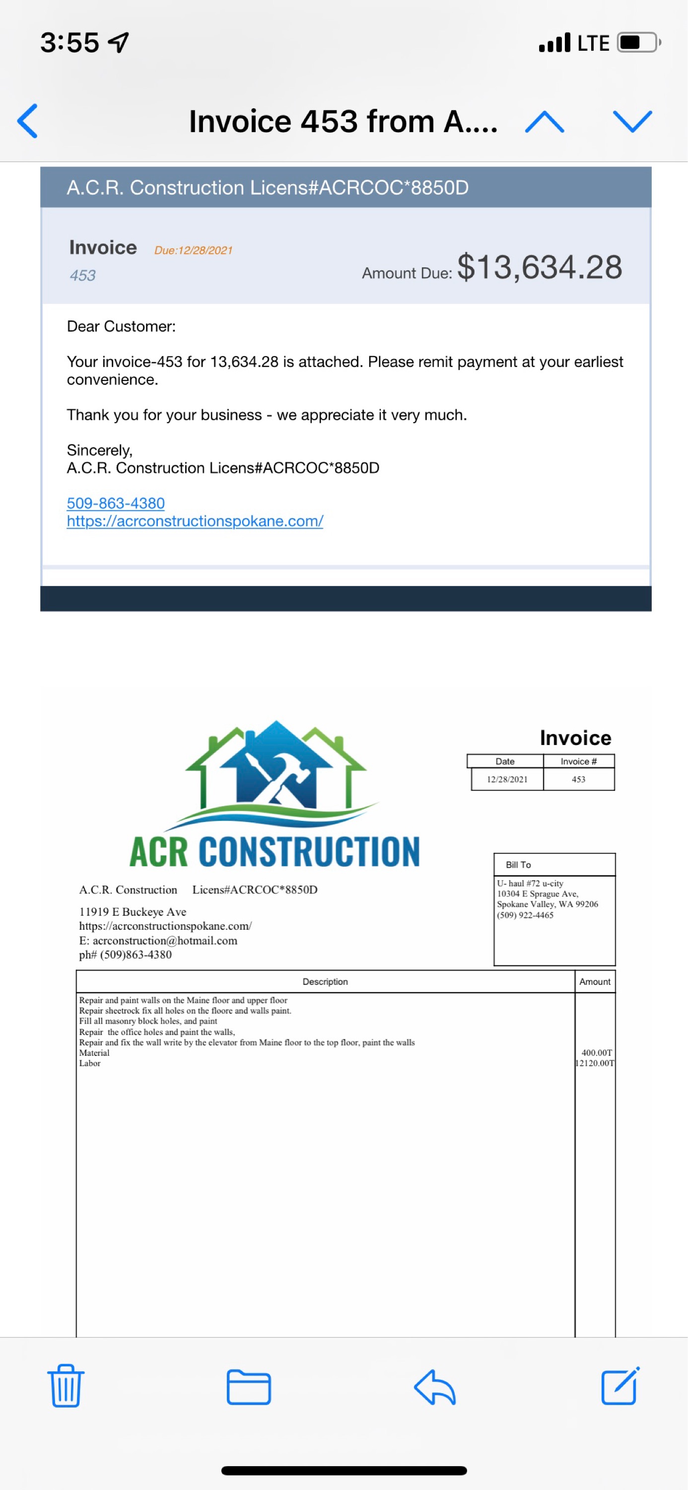 ACR Construction Logo