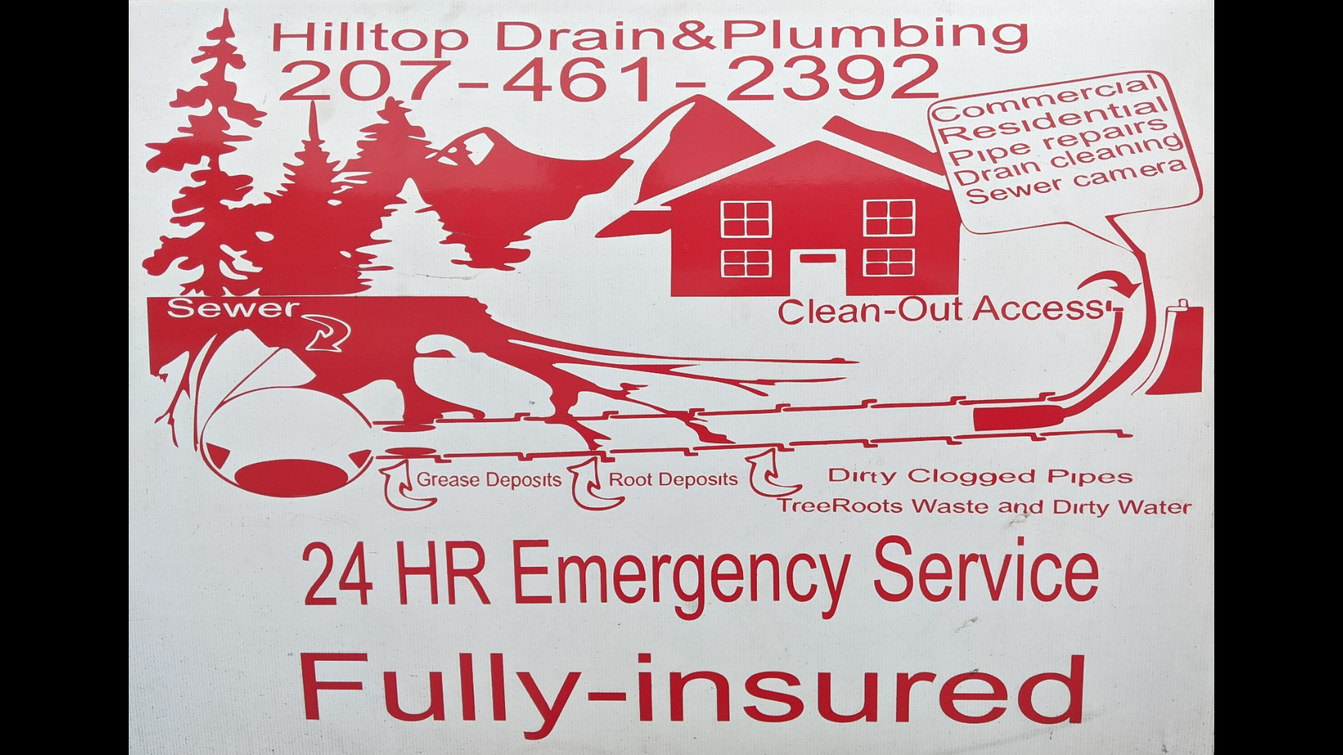Hilltop Drain & Plumbing Logo