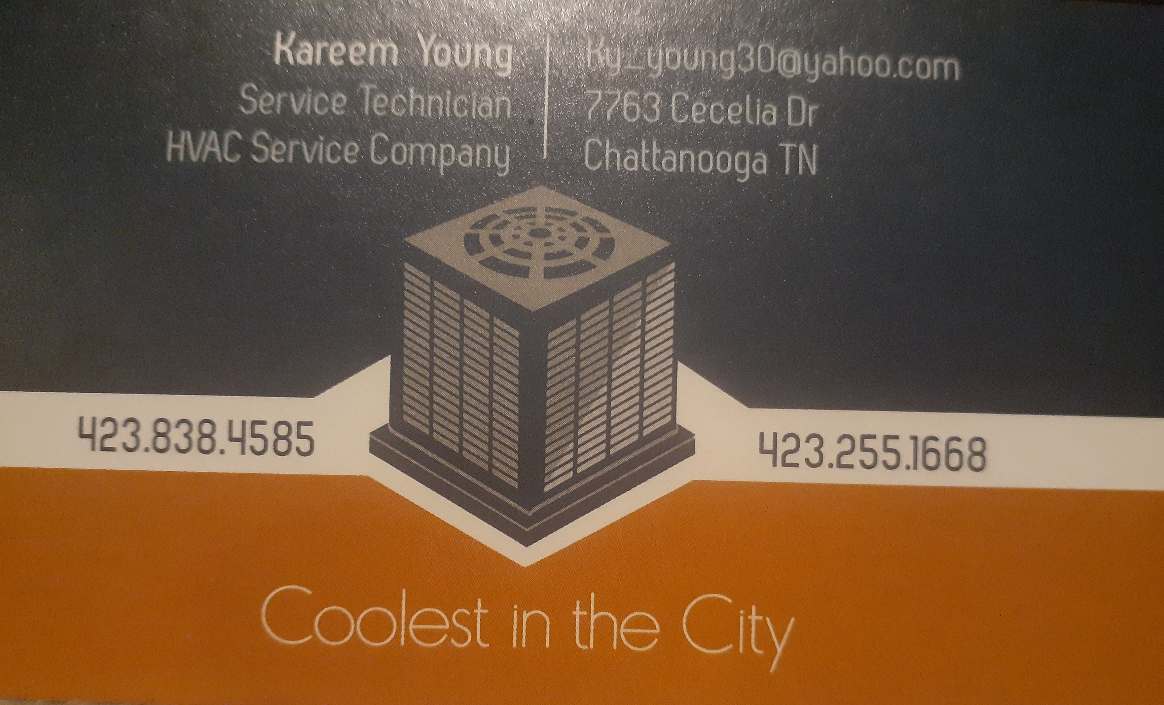 Coolest In The City Heat & Air Logo