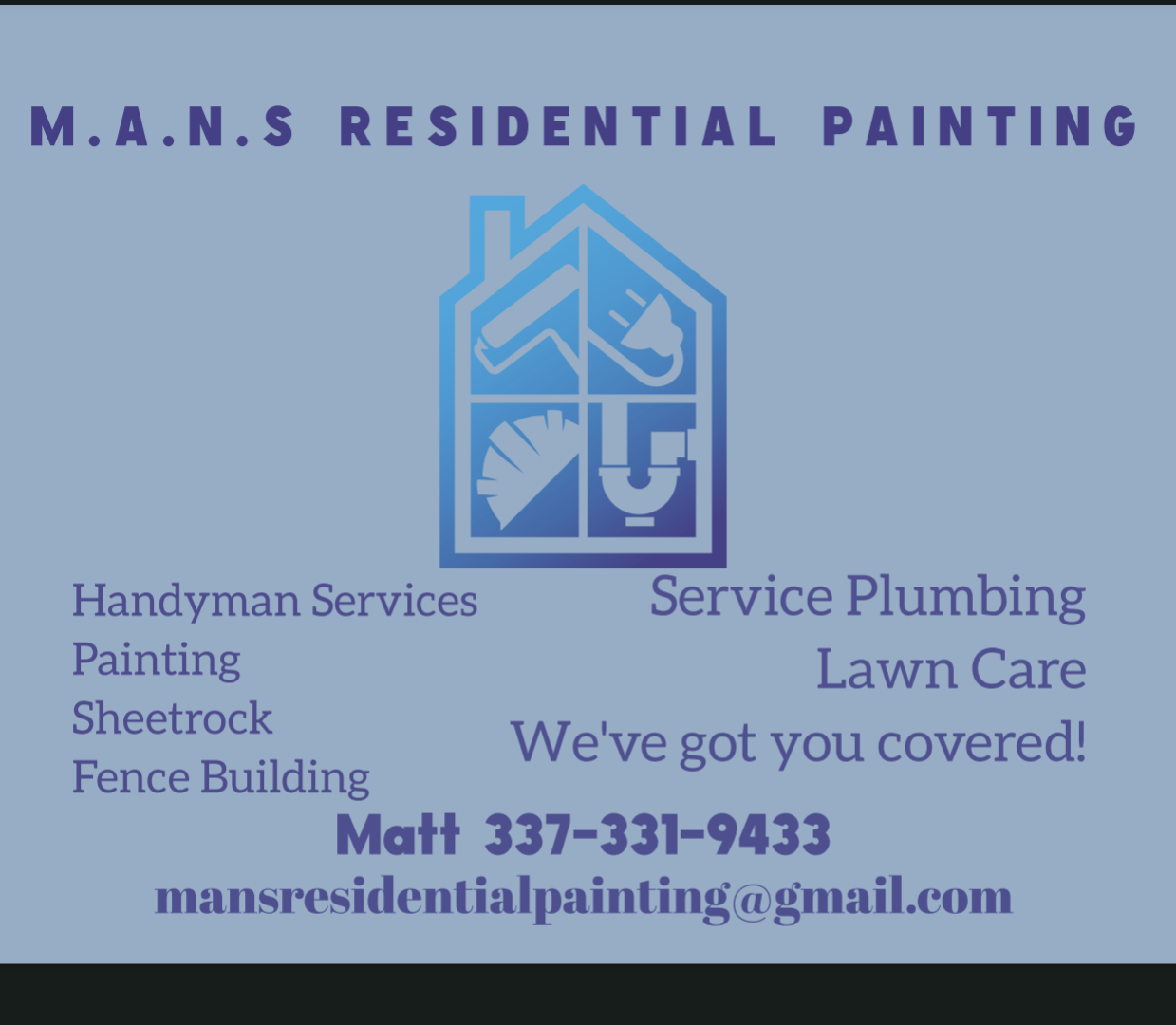 M.A.N.S Residential Painting, LLC Logo