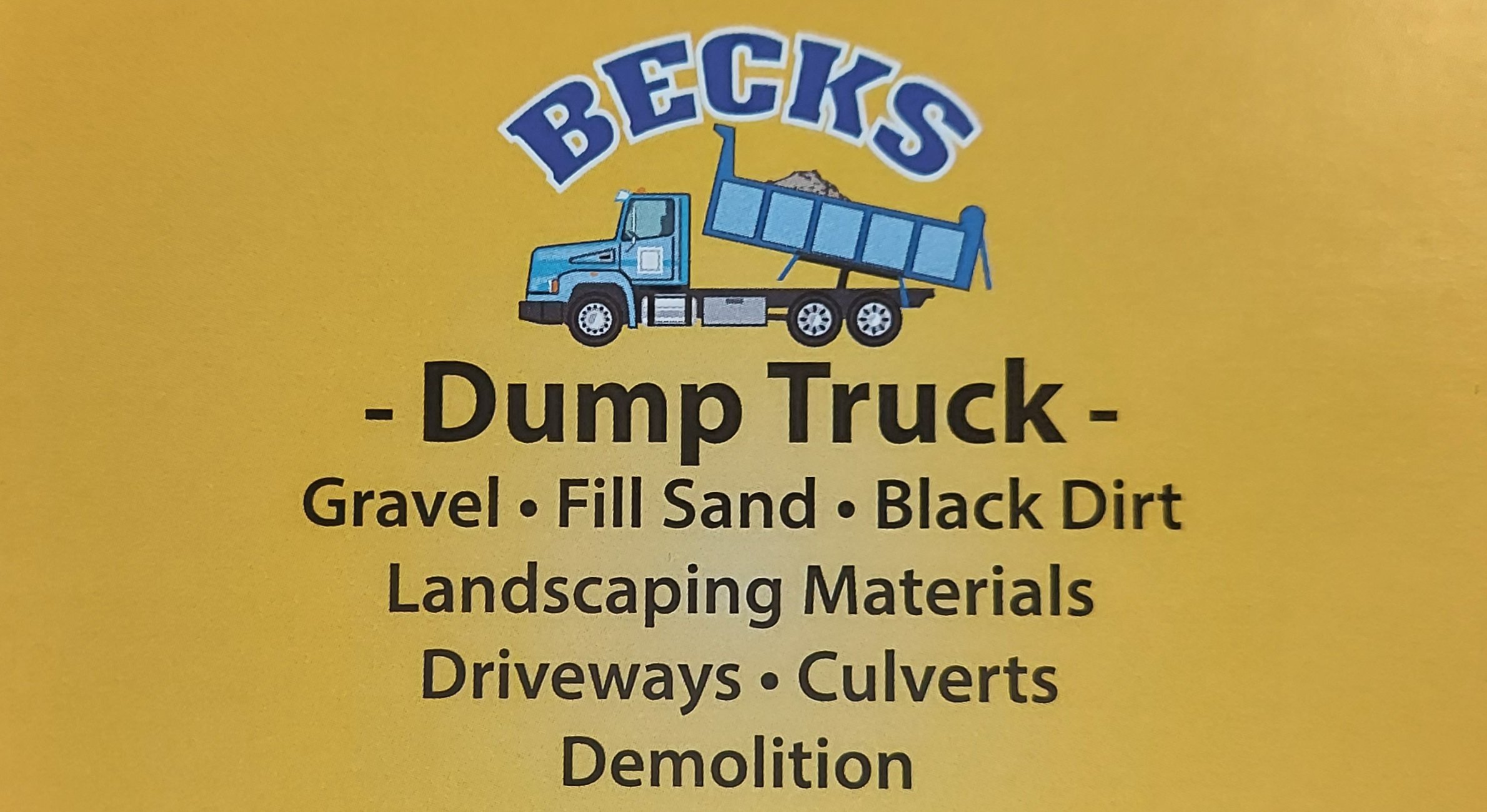 Beck's Excavating Logo