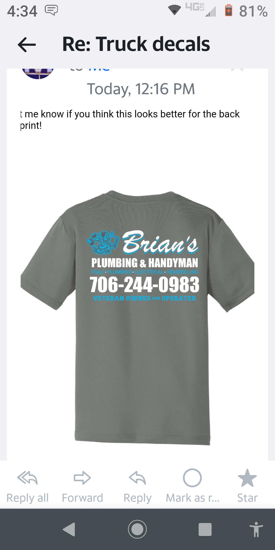 Brian's Plumbing and Handyman Logo