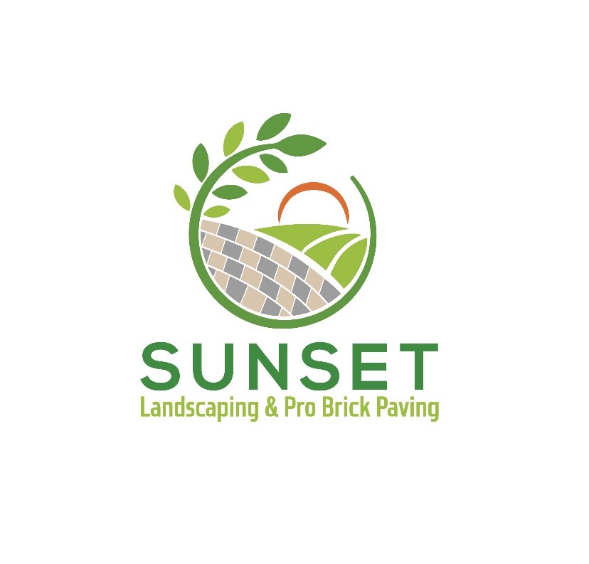 Sunset Landscaping & Pro Brick Paving Logo
