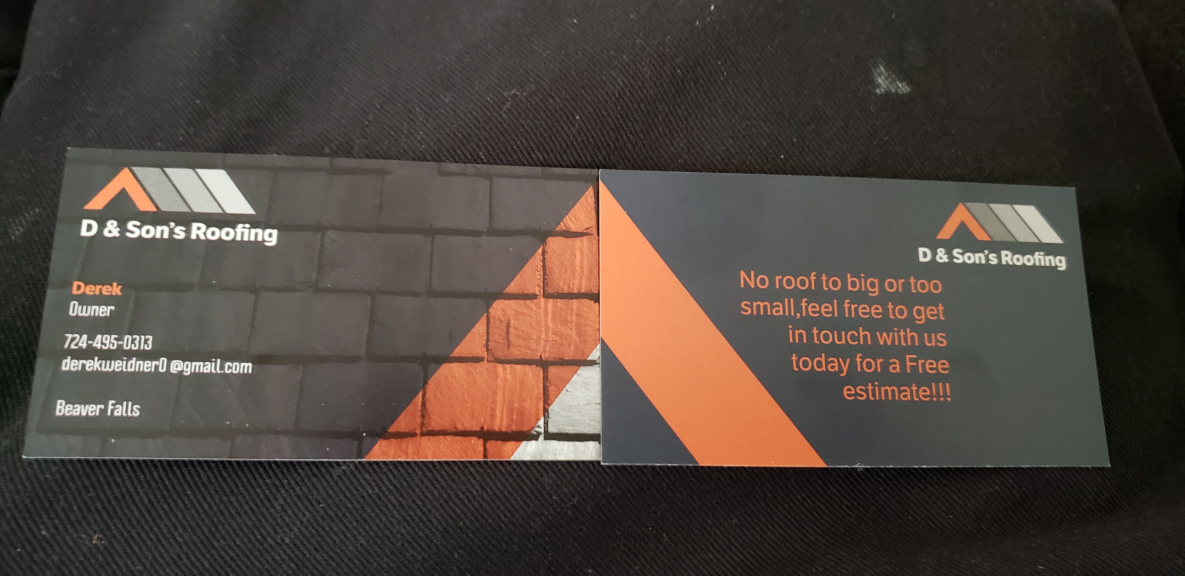 D & Sons Roofing Logo