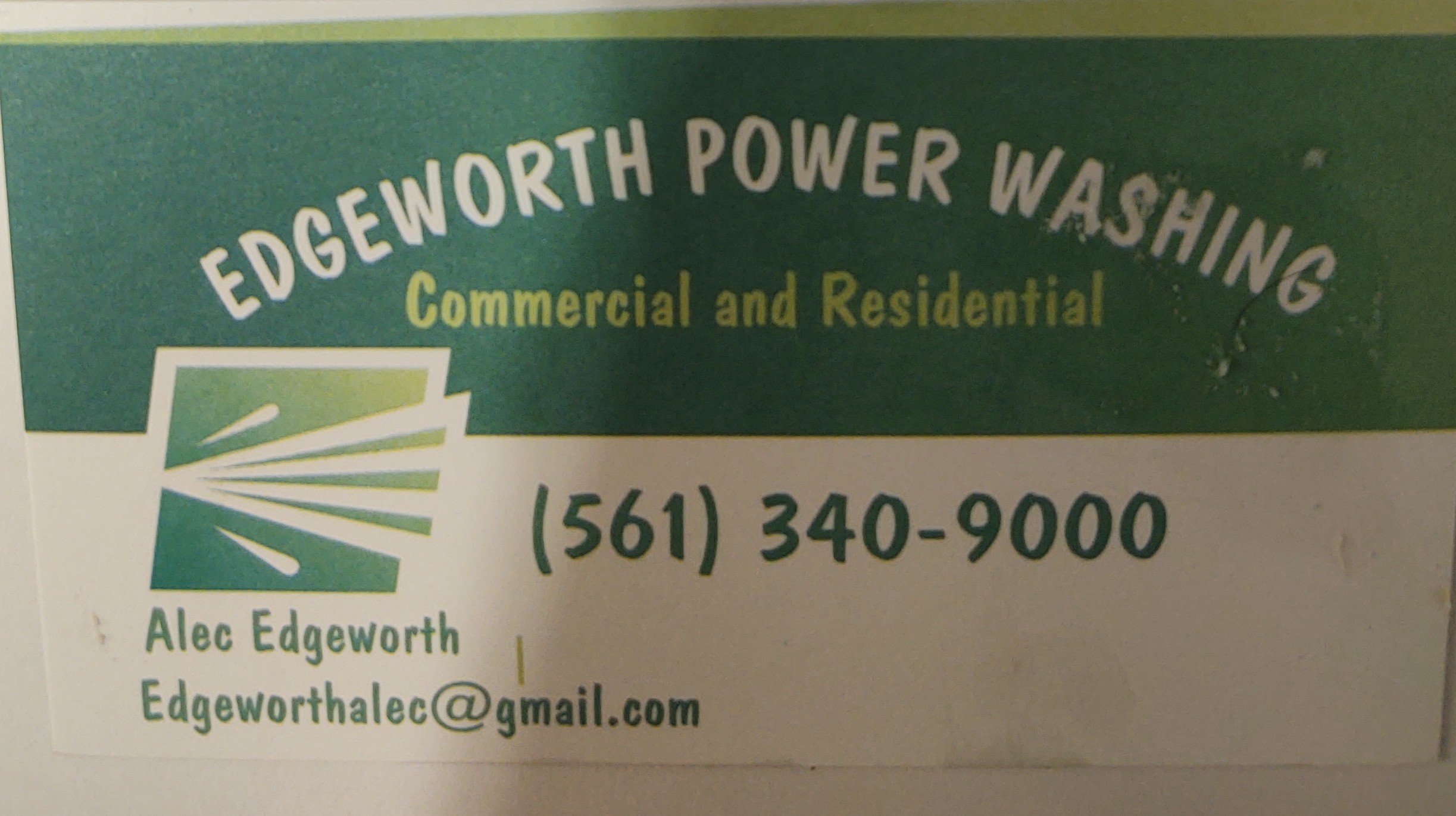 Edgeworth Power Washing Logo