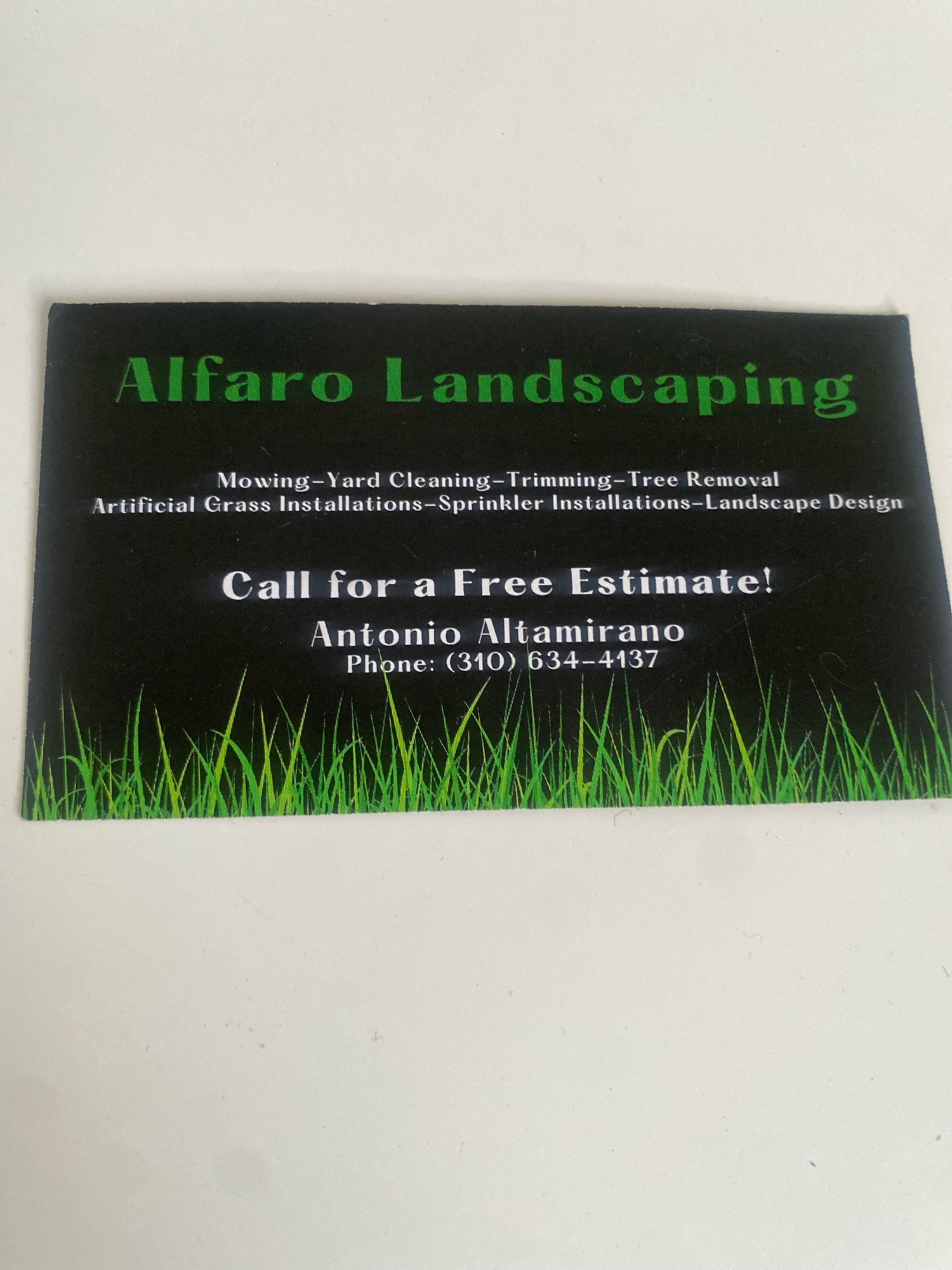 Altamirano Landscape - Unlicensed Contractor Logo