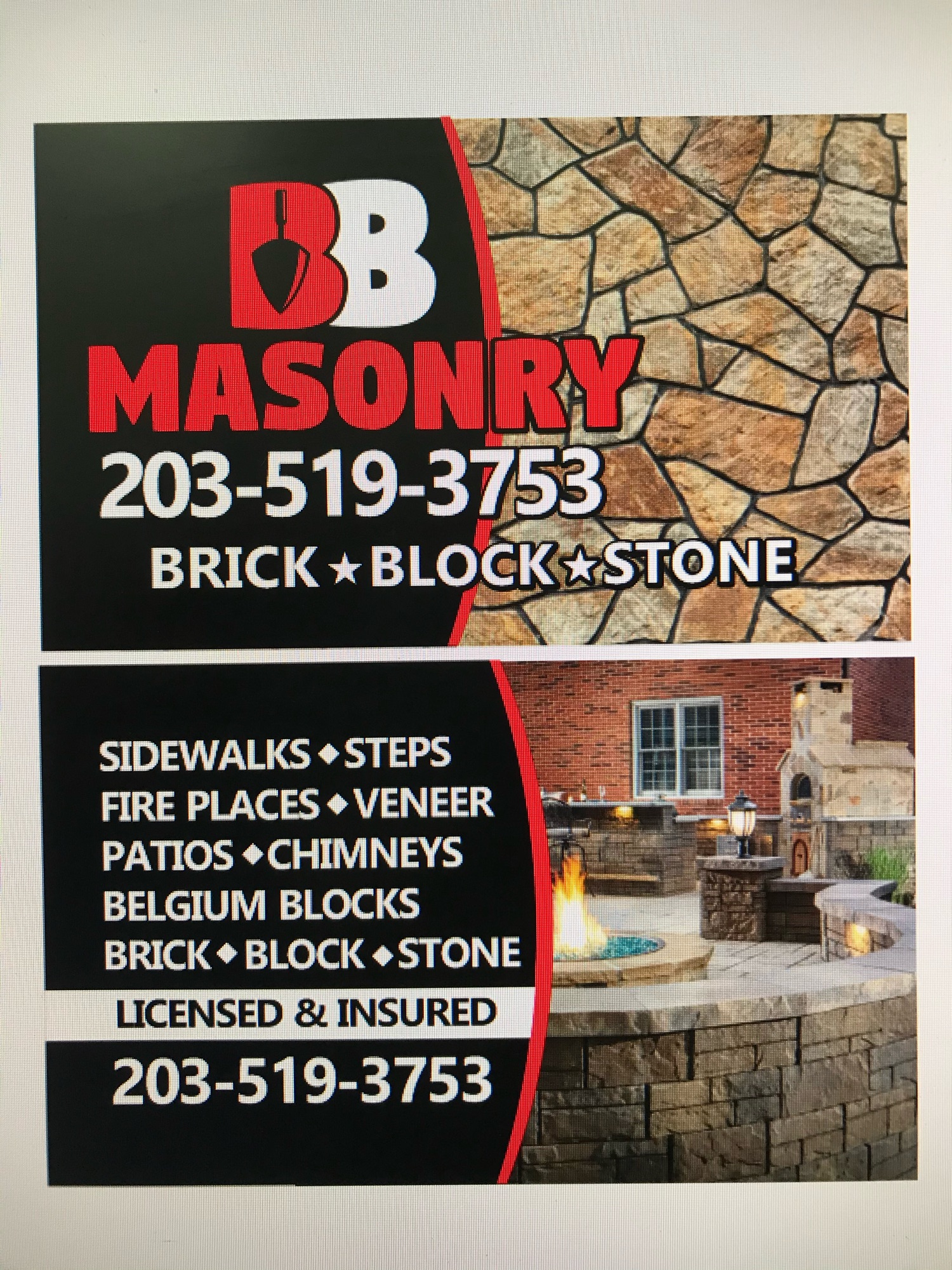BB Masonry Logo