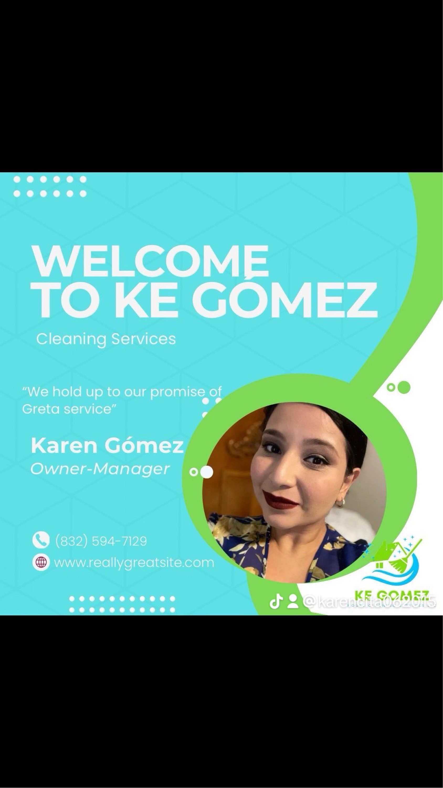 KE Gomez House Cleaning Logo