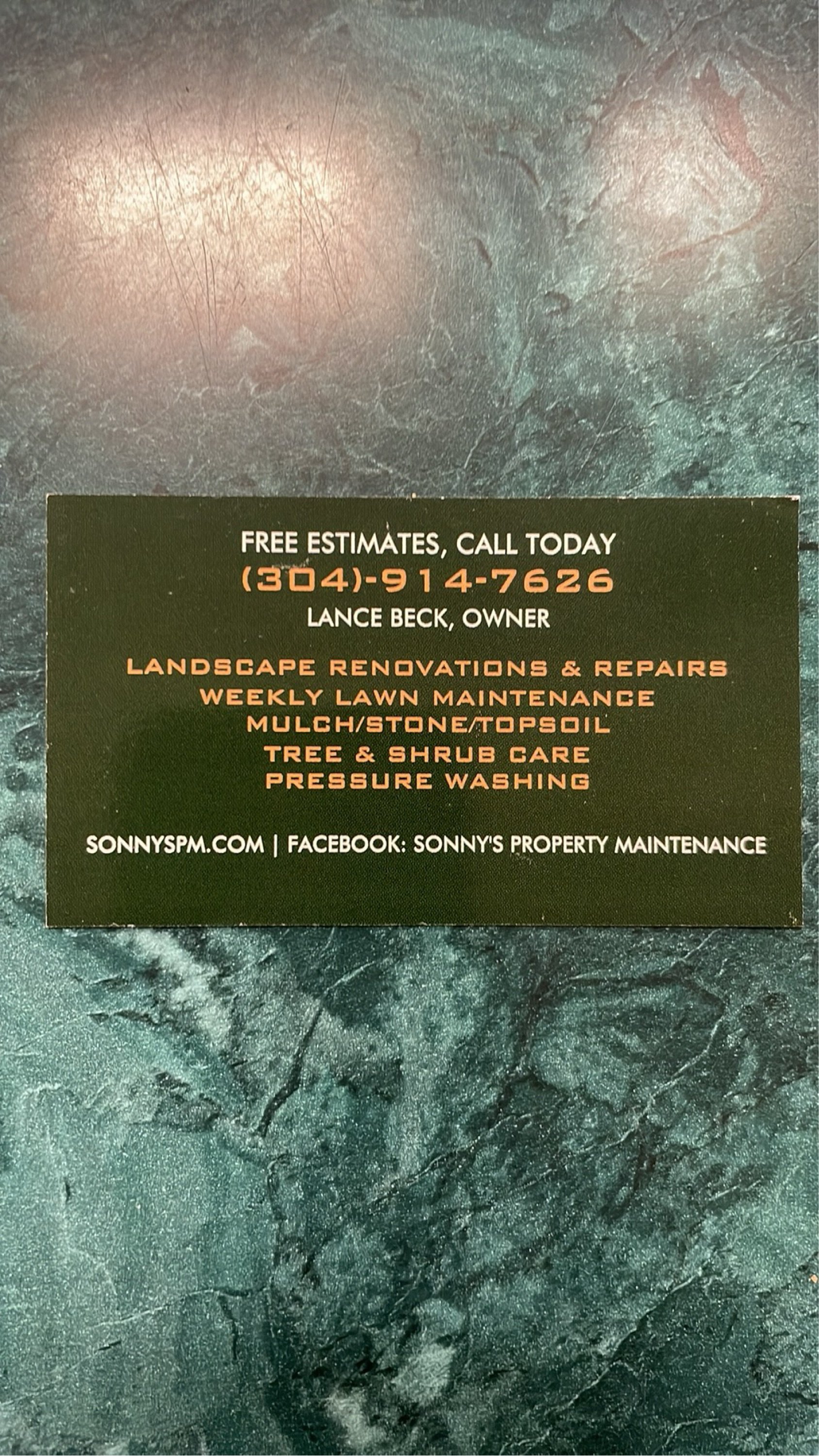 Sonny's Landscaping and Lawn Care Logo