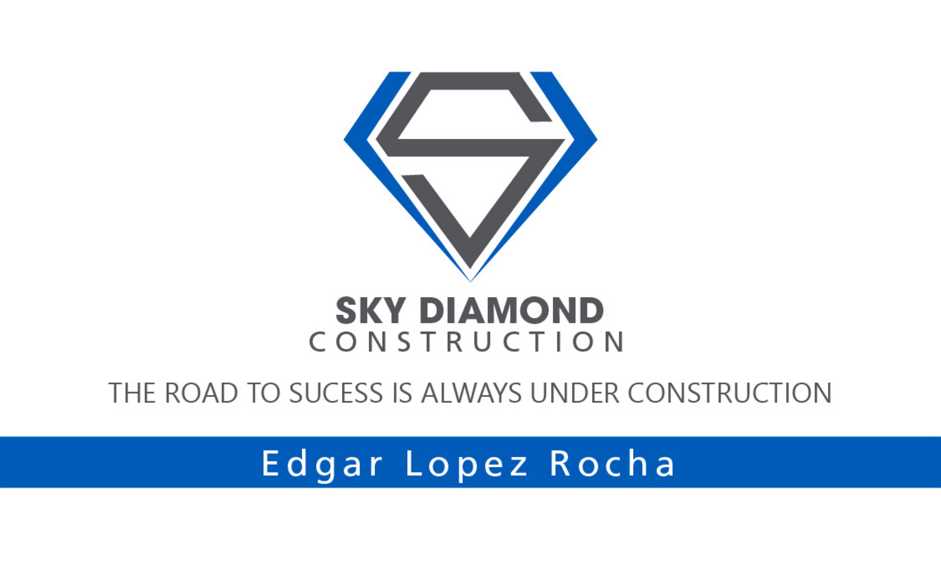 Sky Diamond Construction Logo