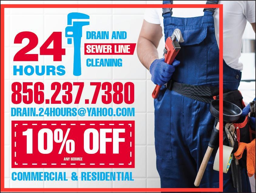 24 Hour Drain and SewerLine Cleaning Logo