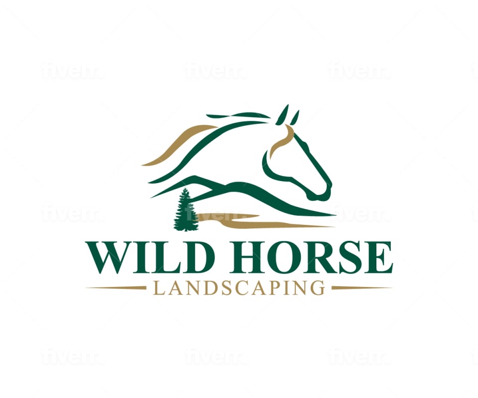Wild Horse Landscaping Logo