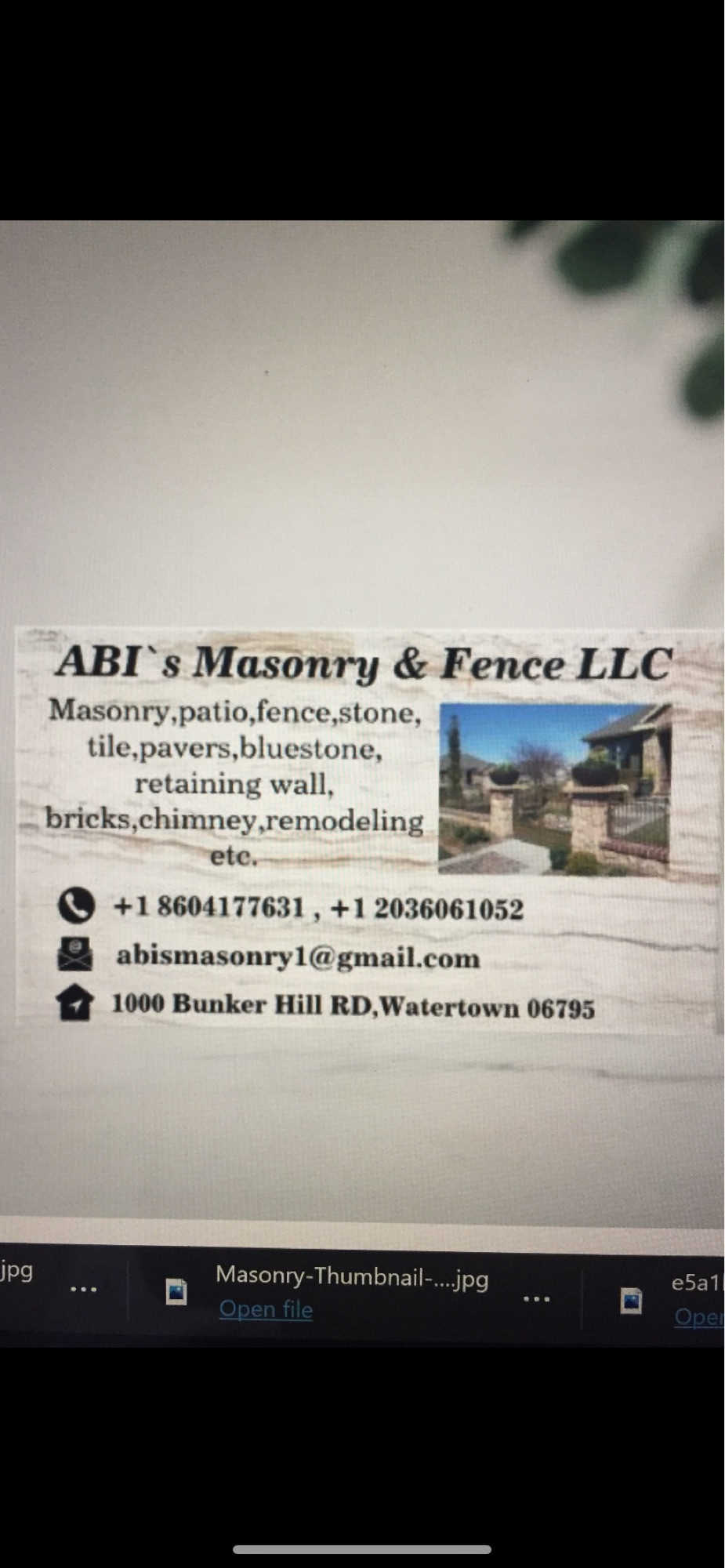 Abis Masonry & Fence, LLC Logo