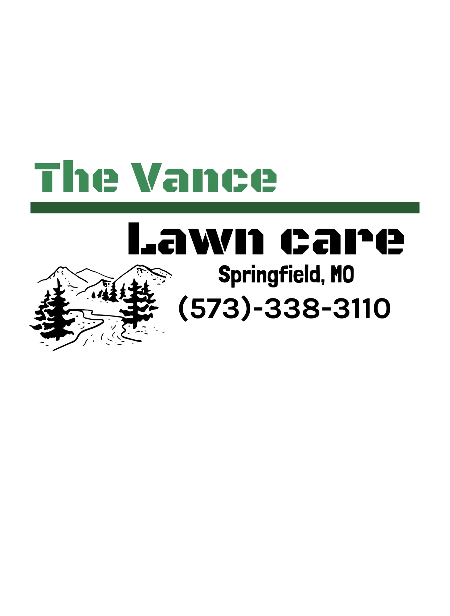The Vance Lawn Care Logo
