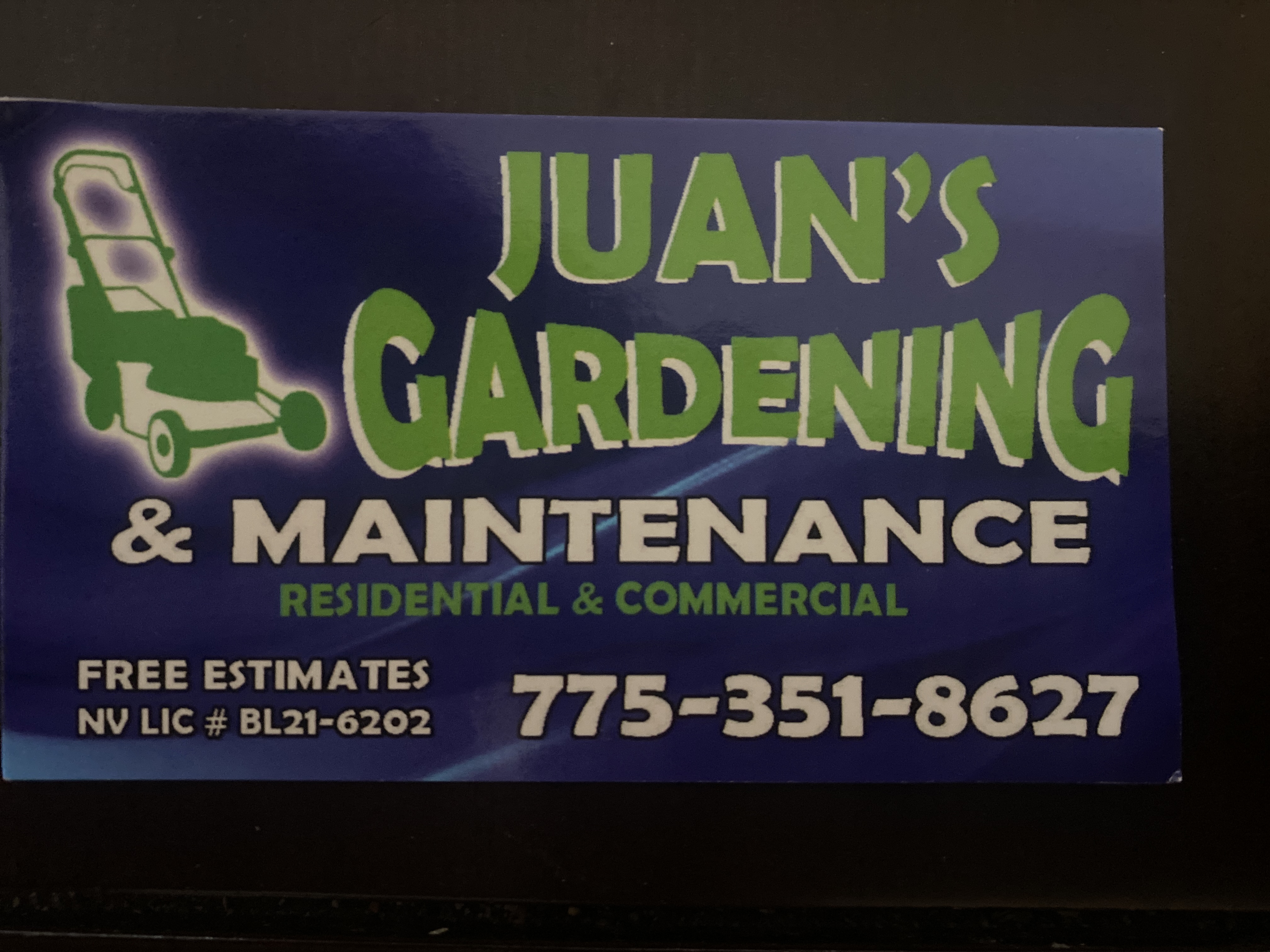Juan Gardening Service Logo