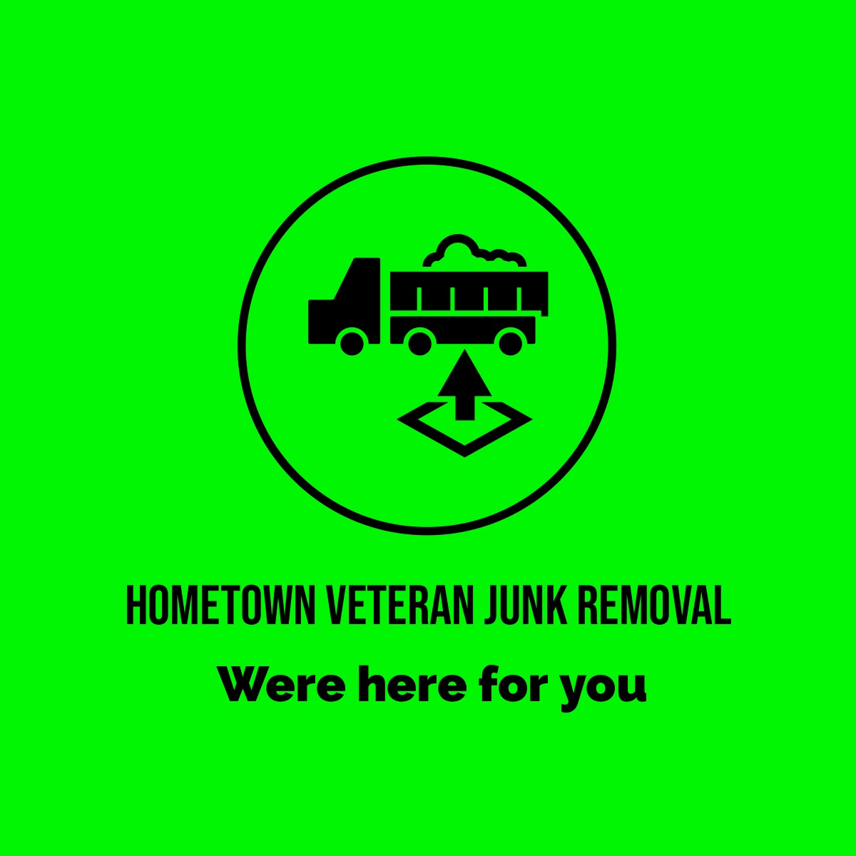 Hometown Veteran Junk Removal Logo