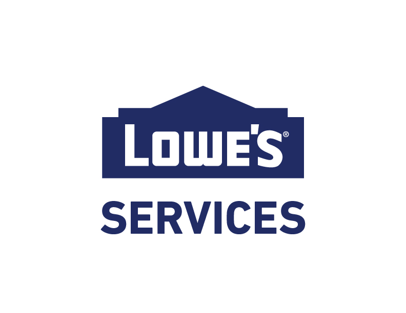 Lowe's featuring Pella Windows Logo