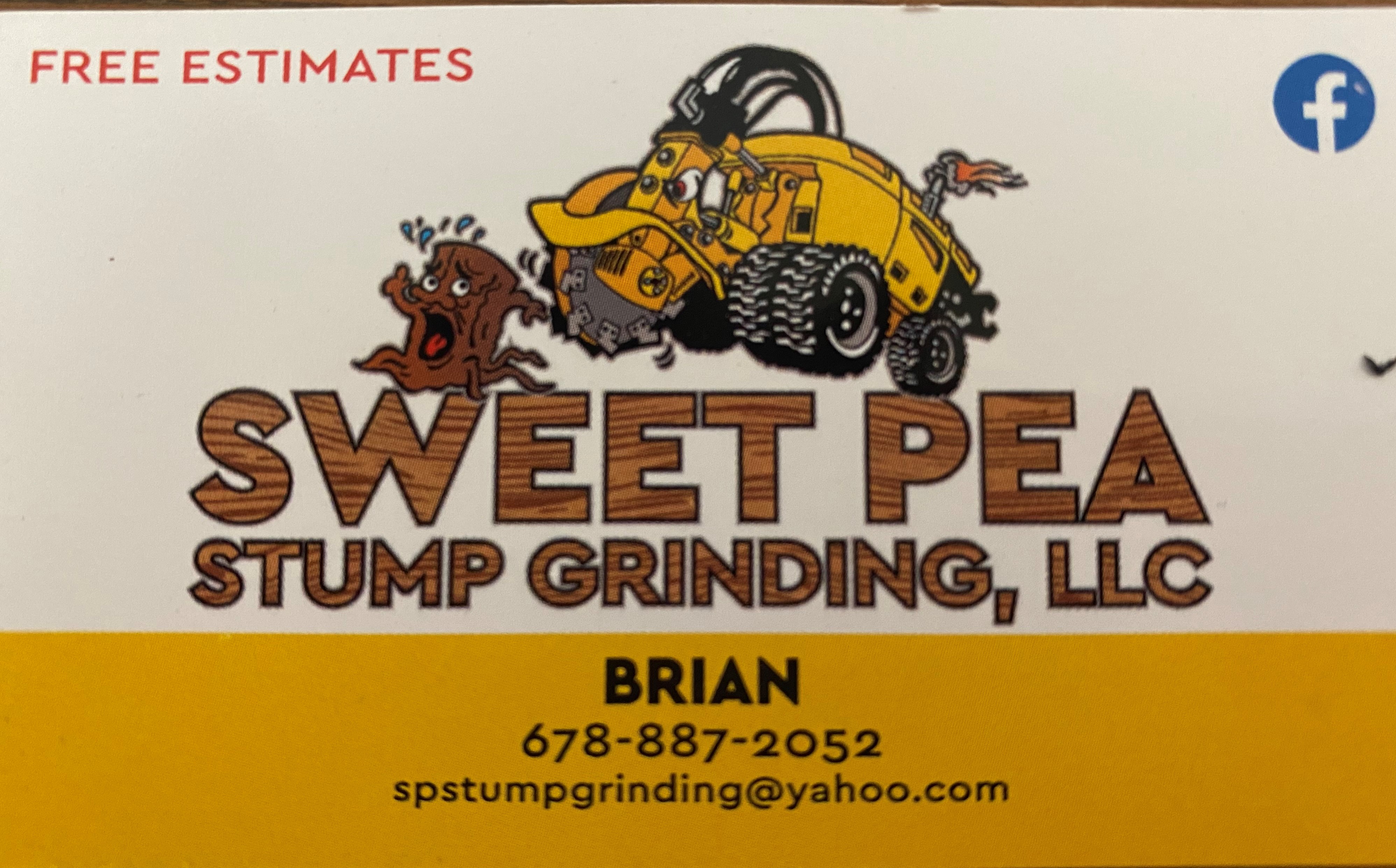 Sweet Pea Stump Grinding LLC Logo
