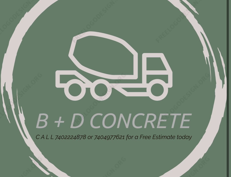 B & D Concrete Logo