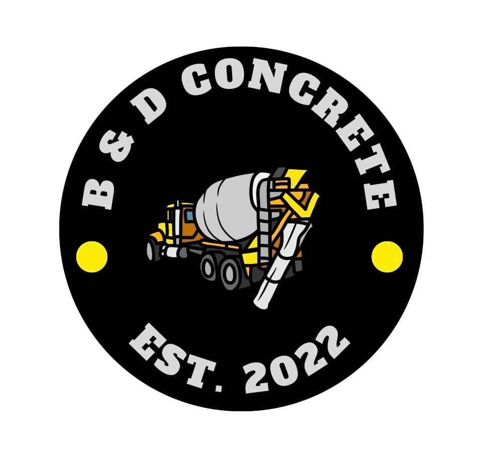 B & D Concrete Logo