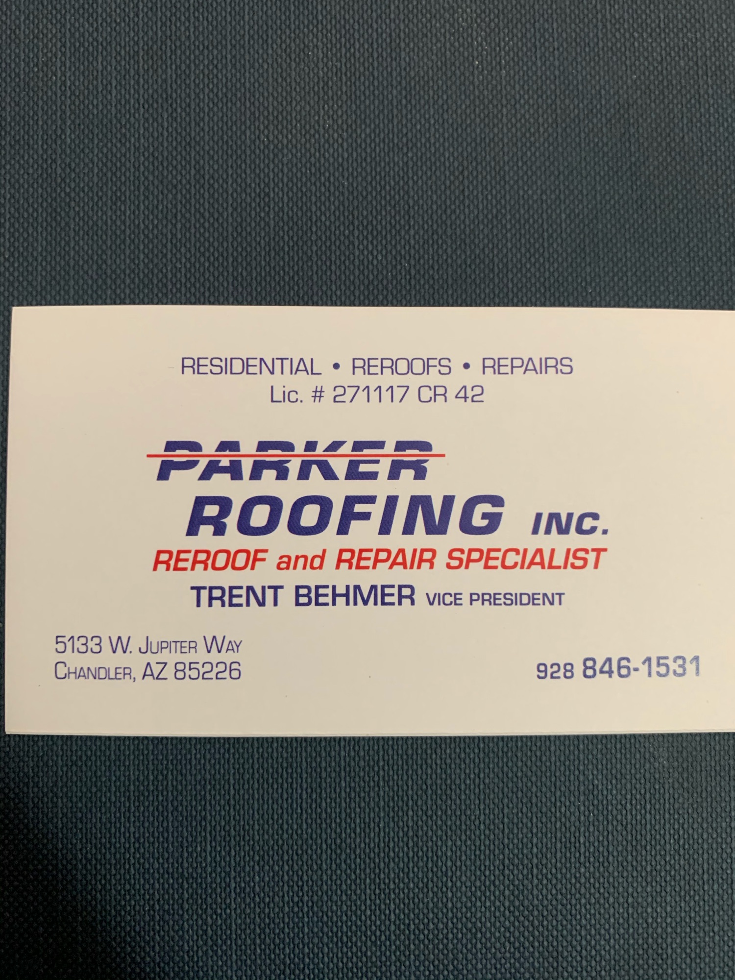 Parker Roofing, Inc. Logo