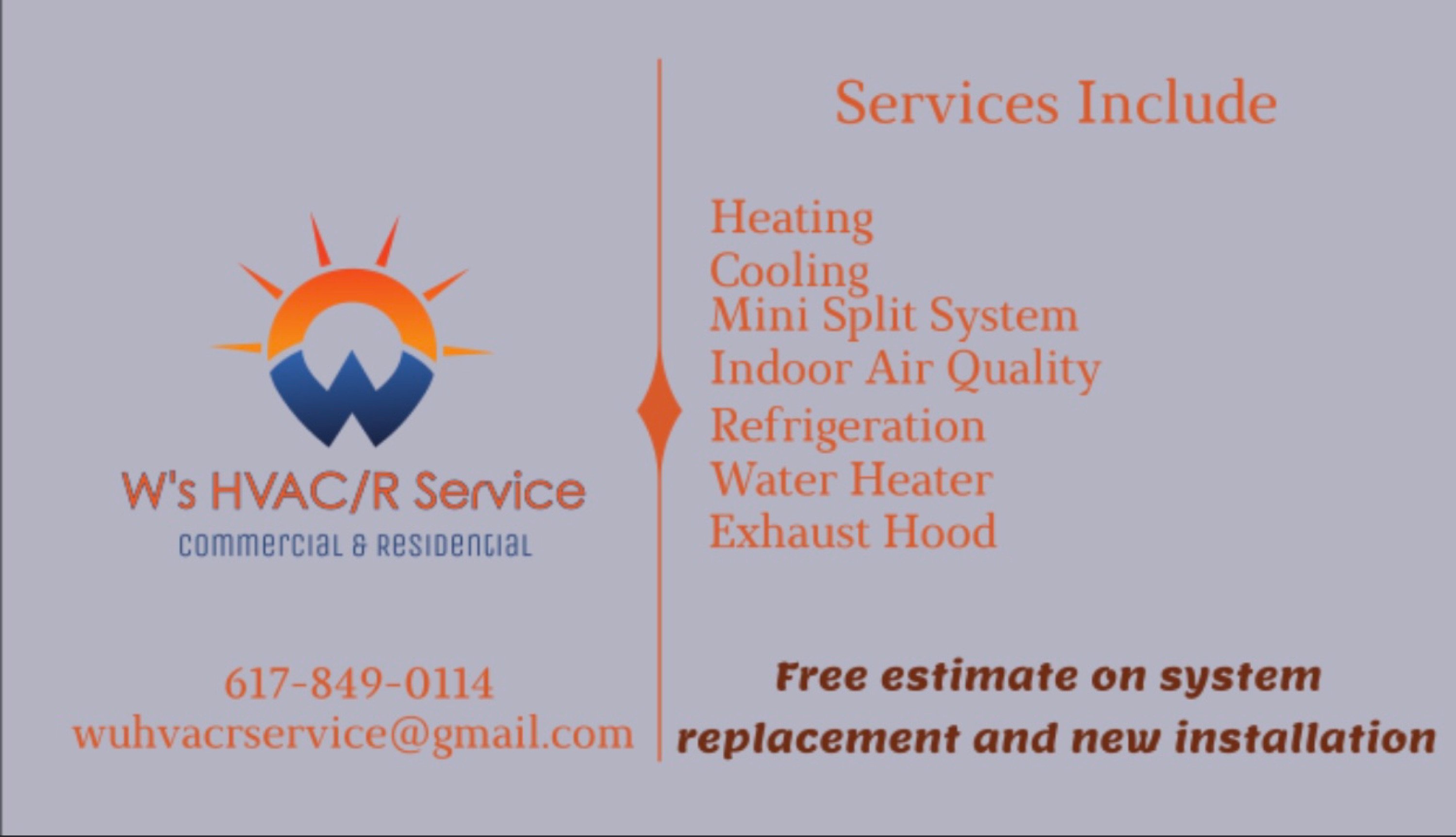 W's HVAC/R Service, LLC Logo