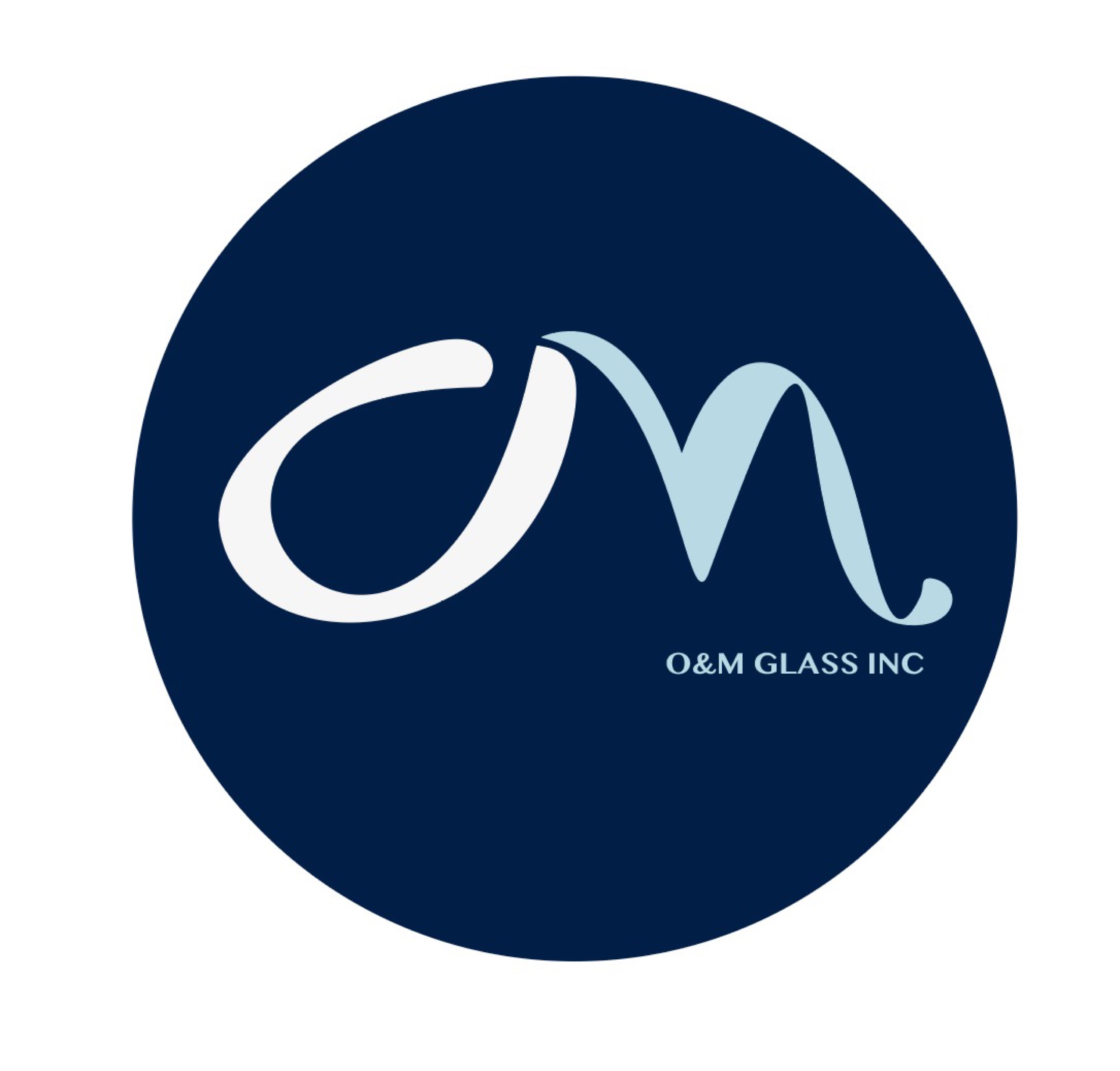 O & M Glass Logo